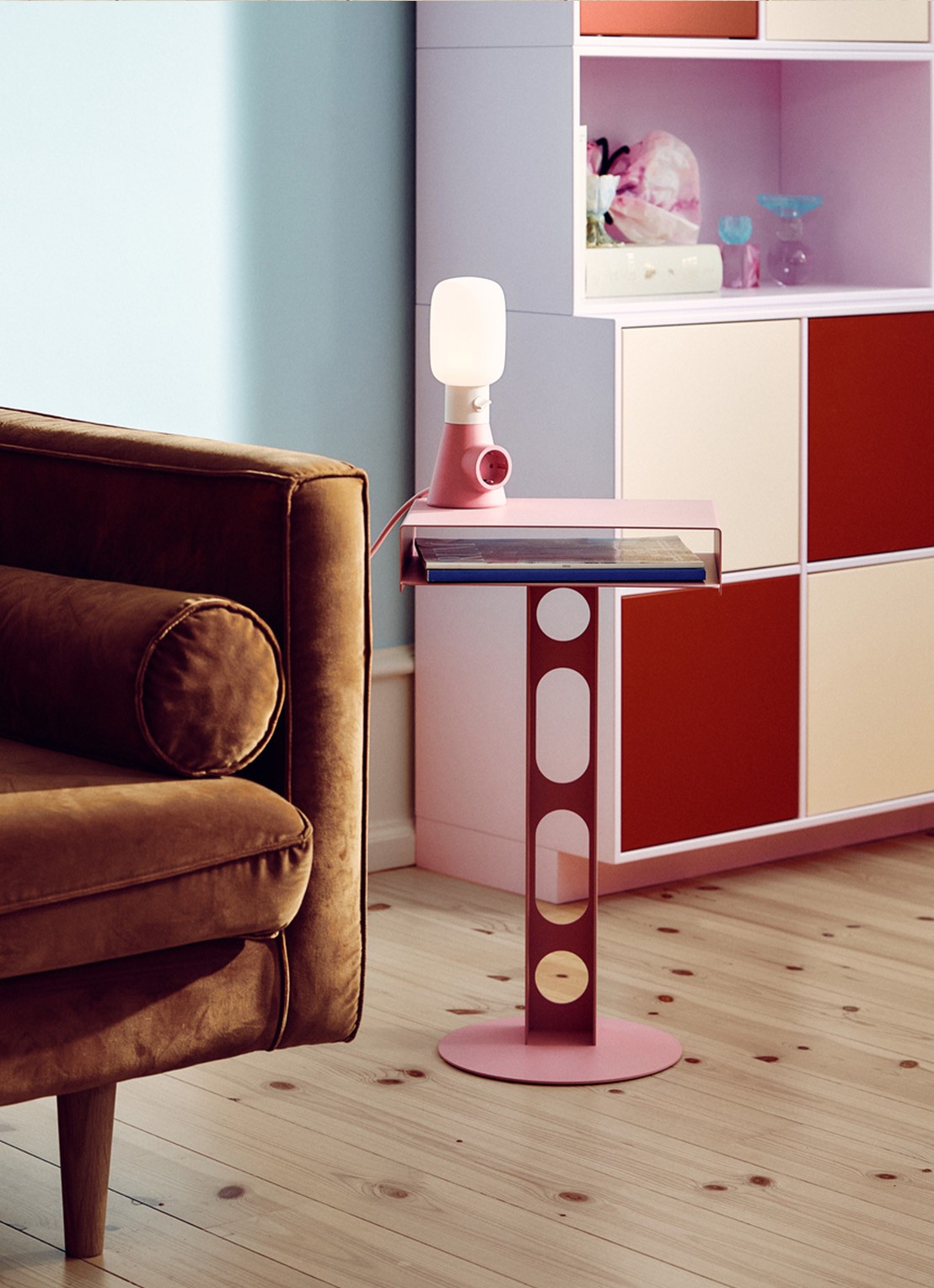 Pedestal Power Base stekkerdoos - detail 4 roze