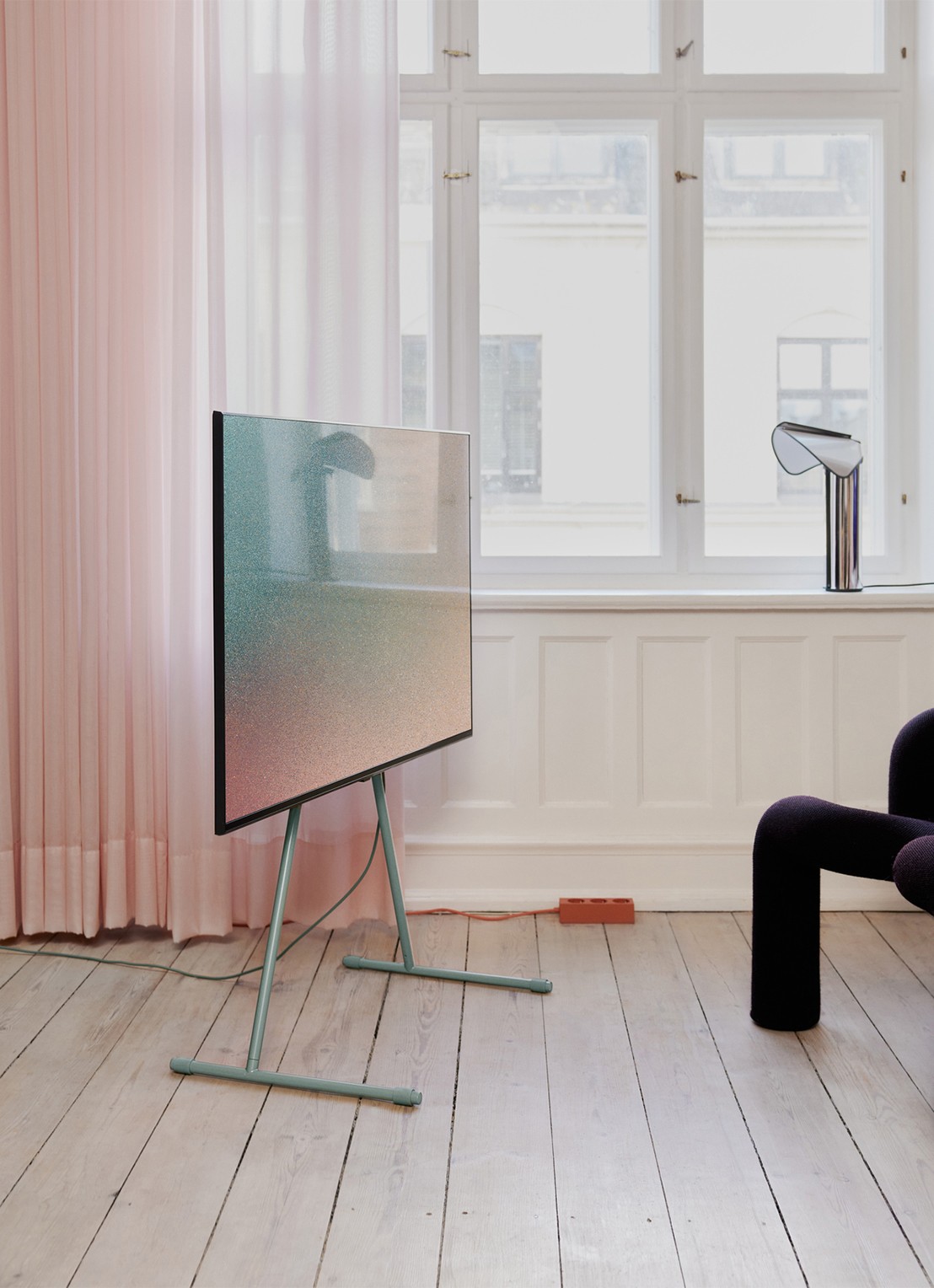 Pedestal Viva TV standaard 102 cm - voorkant 5 mosgroen