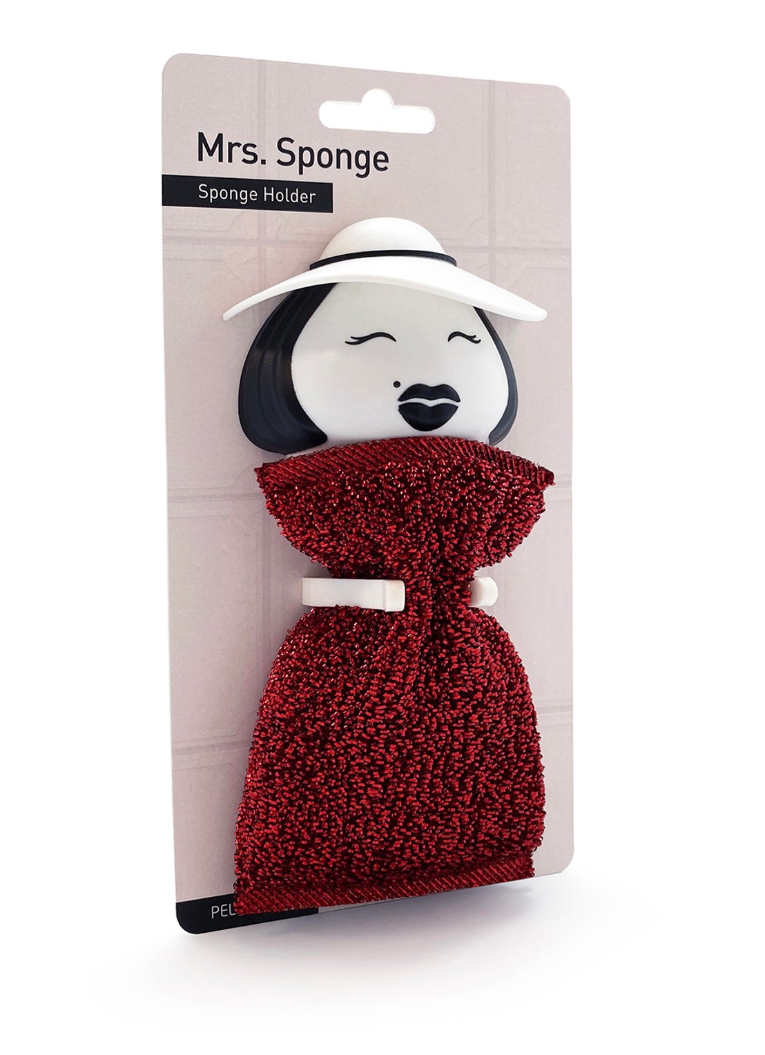 Peleg Design Mrs. Sponge sponshouder  - achterkant wit