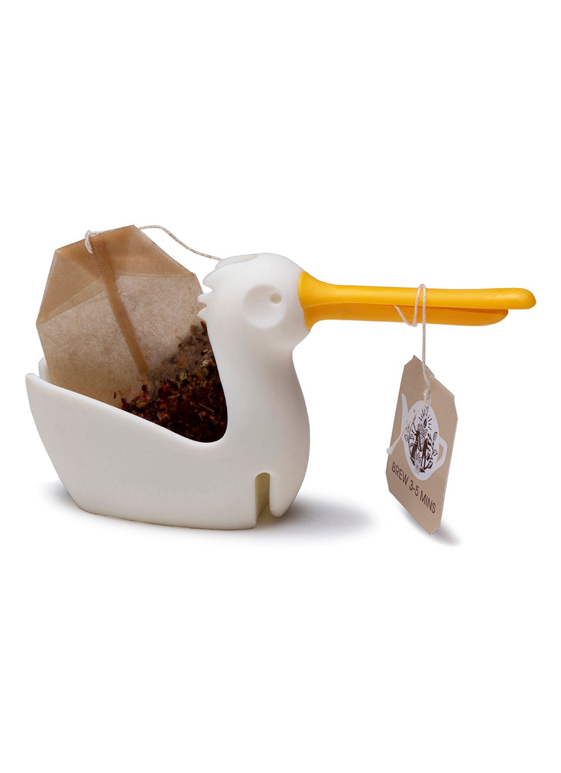 Peleg Design Pelicup theezakjeshouder  - achterkant 8 wit