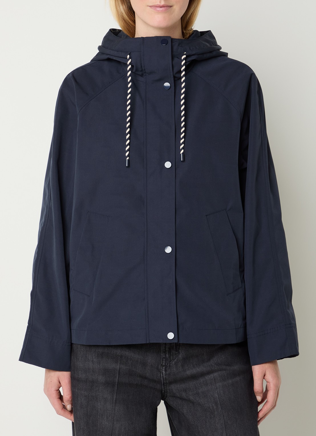 Pennyblack Balpino jack met capuchon en steekzakken - detail 4 donkerblauw