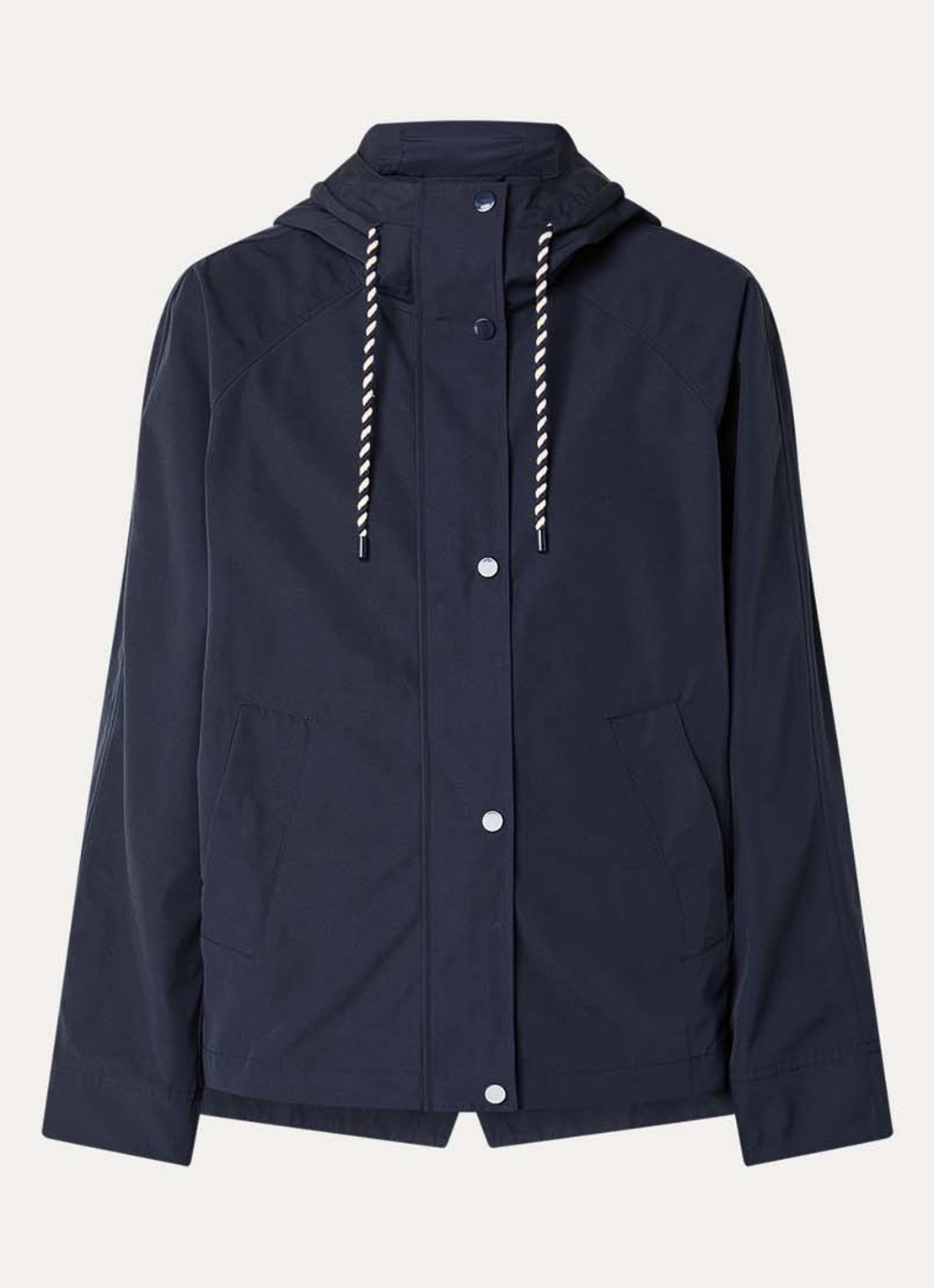 Pennyblack Balpino jack met capuchon en steekzakken - voorkant donkerblauw