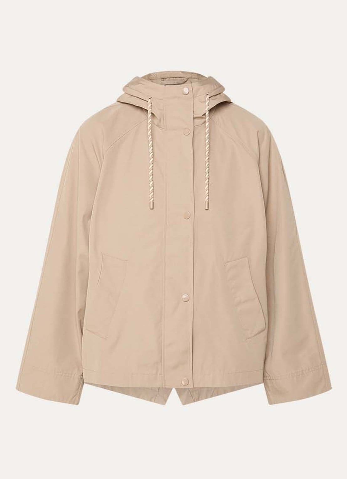 Pennyblack Balpino jack met capuchon en steekzakken - voorkant 3 beige