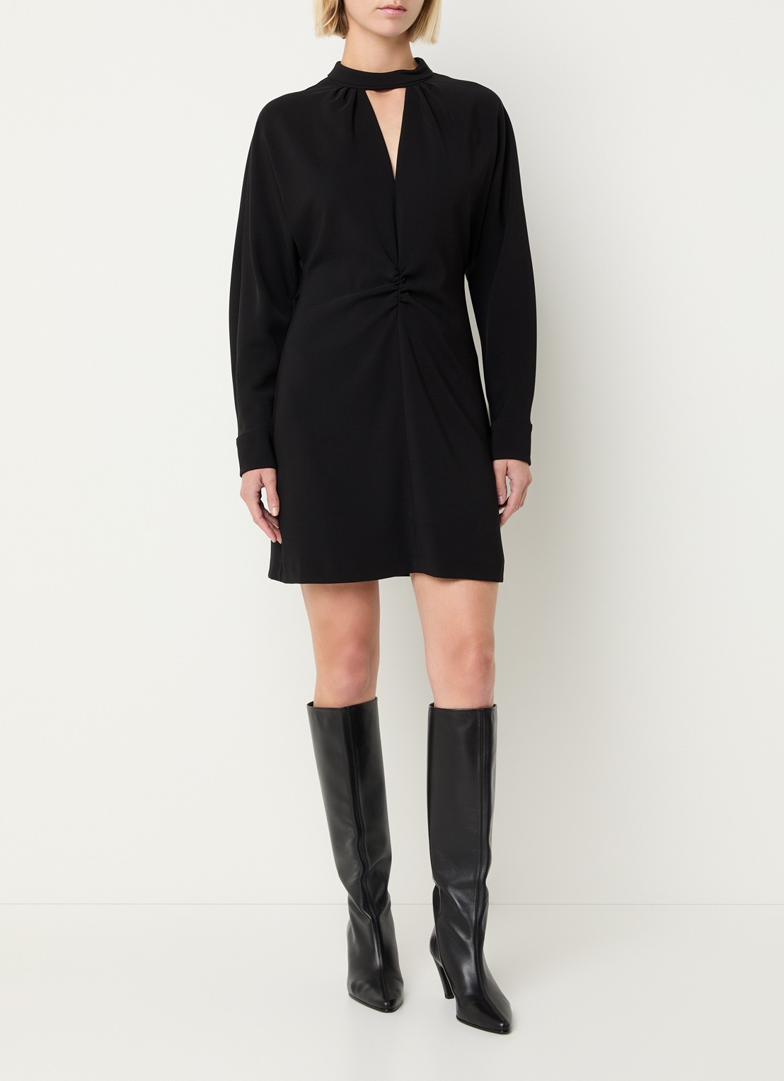 Pennyblack Balta mini jurk met cut-out detail - voorkant 3 zwart