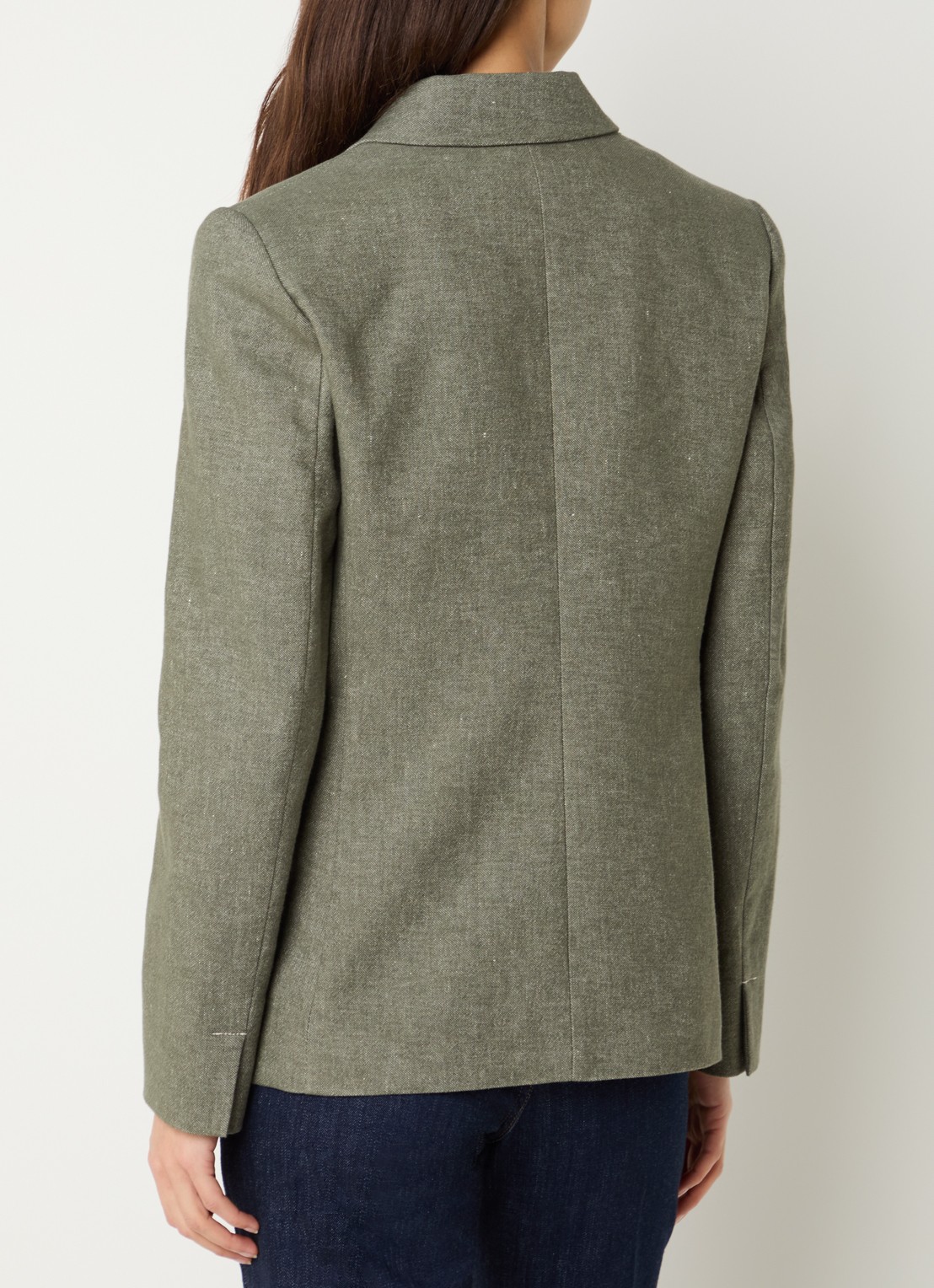 Pennyblack Blazer met schoudervulling en klepzakken - achterkant 3 lichtgroen