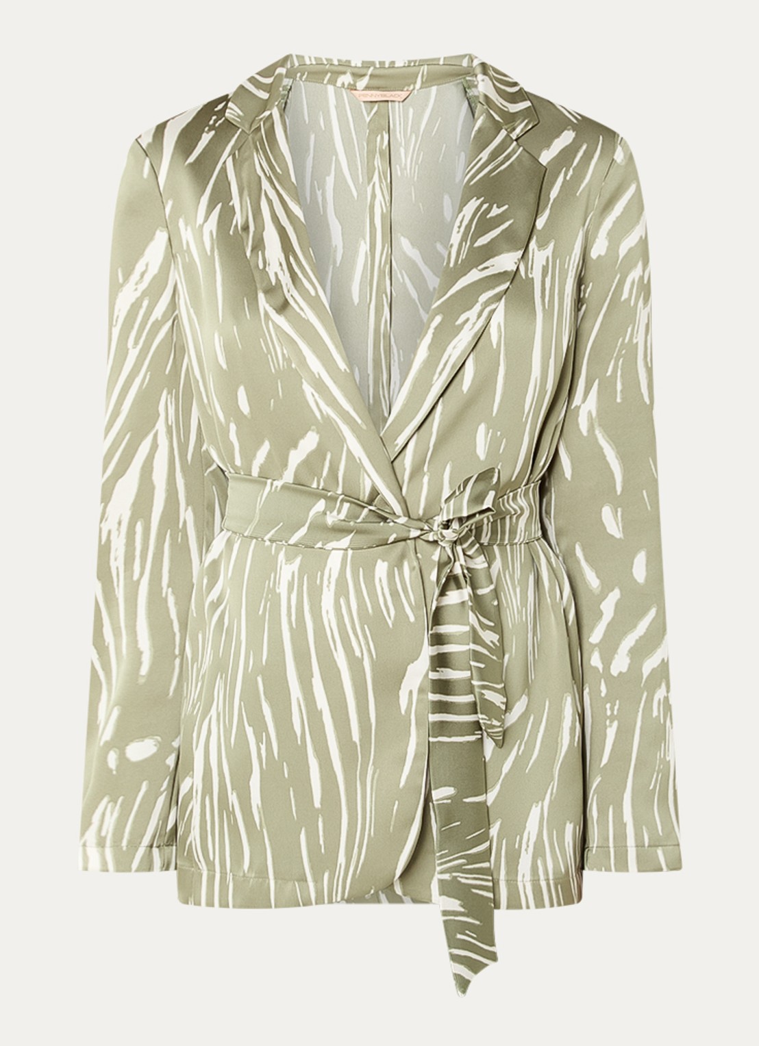 Pennyblack Blazer van satijn - voorkant groen