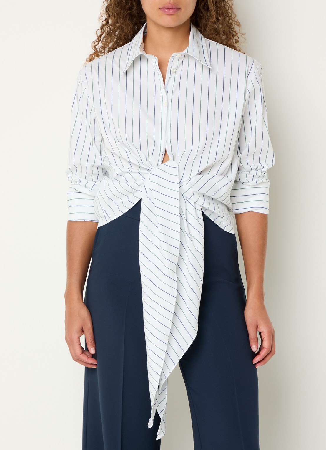 Pennyblack Blouse met streepprint - detail 4 wit