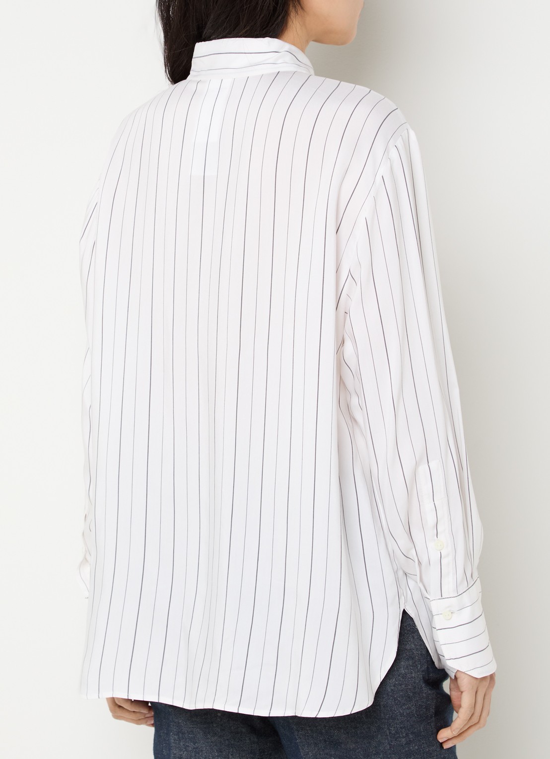 Pennyblack Blouse met streepprint - achterkant 4 wit