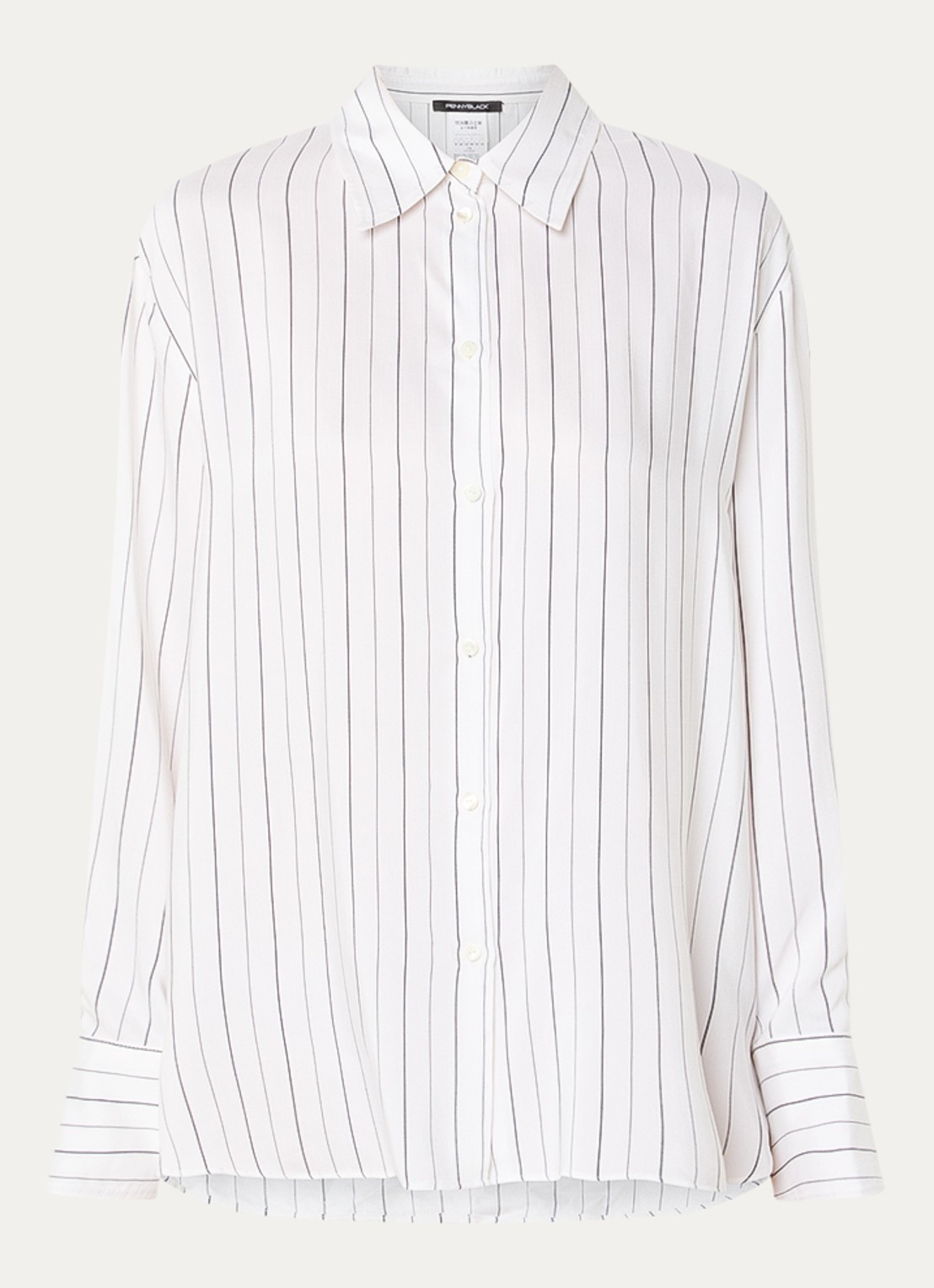 Pennyblack Blouse met streepprint - voorkant 2 wit