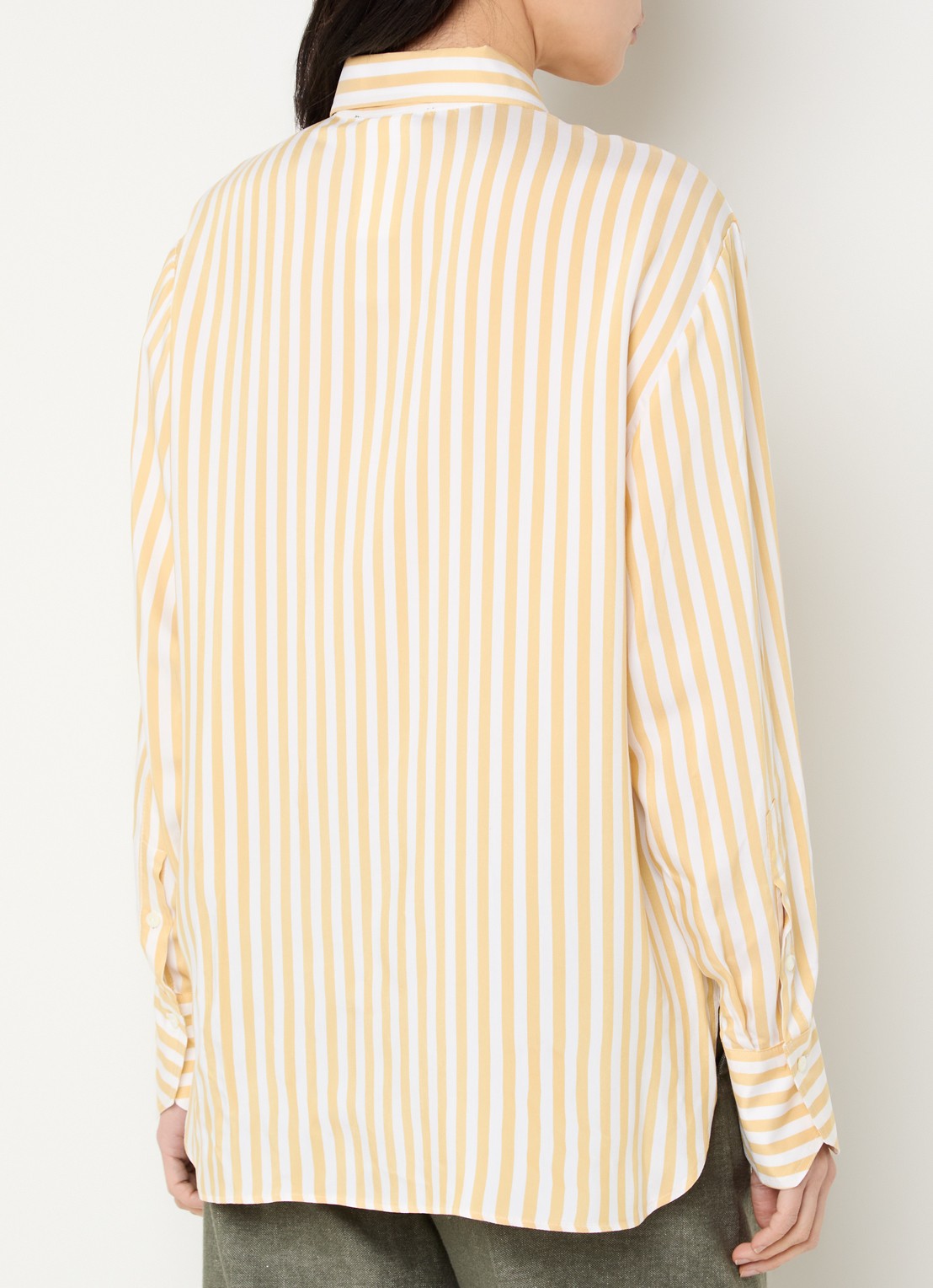Pennyblack Blouse met streepprint - achterkant 3 geel