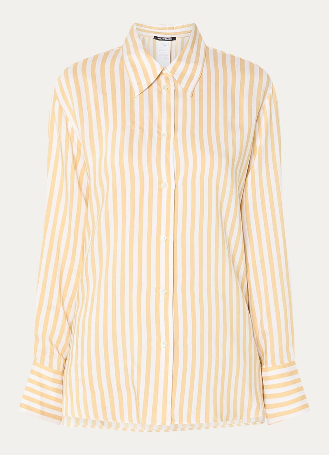 Pennyblack Blouse met streepprint - voorkant geel