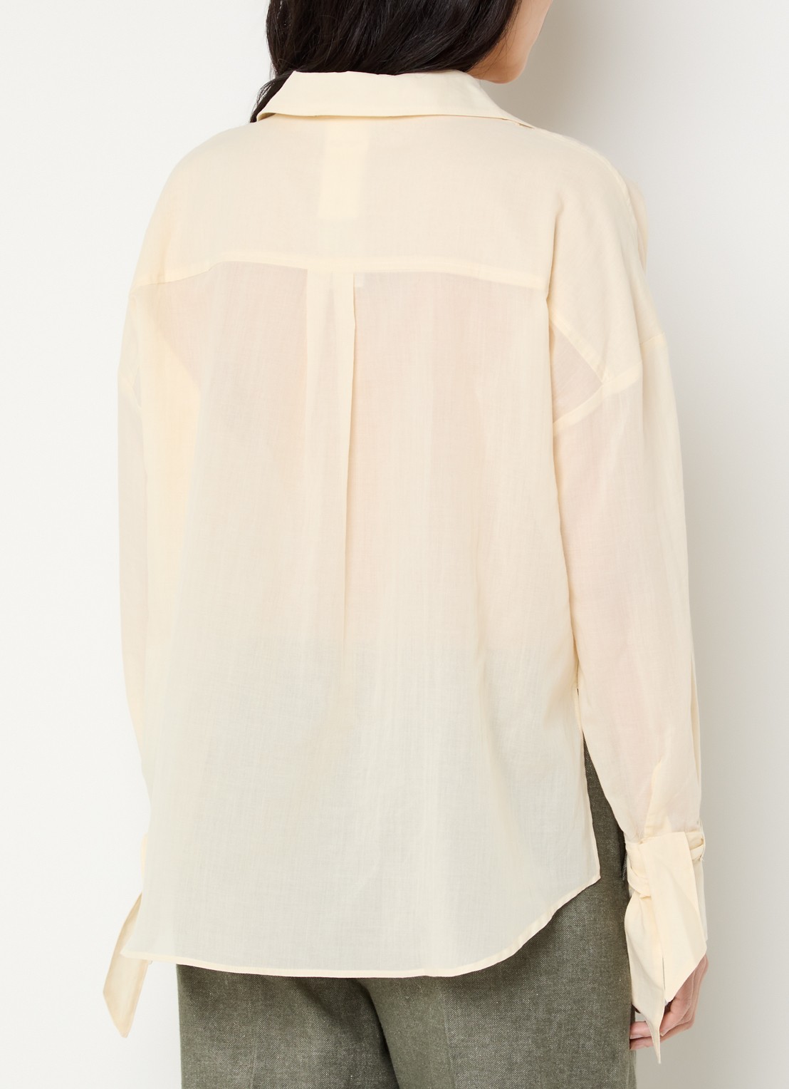 Pennyblack Blouse met V-hals - achterkant 4 ivoor