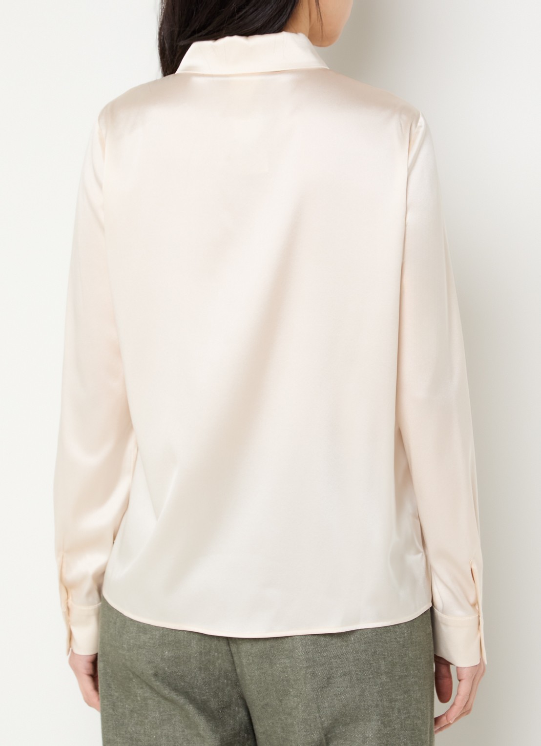 Pennyblack Blouse van satijn - achterkant ivoor