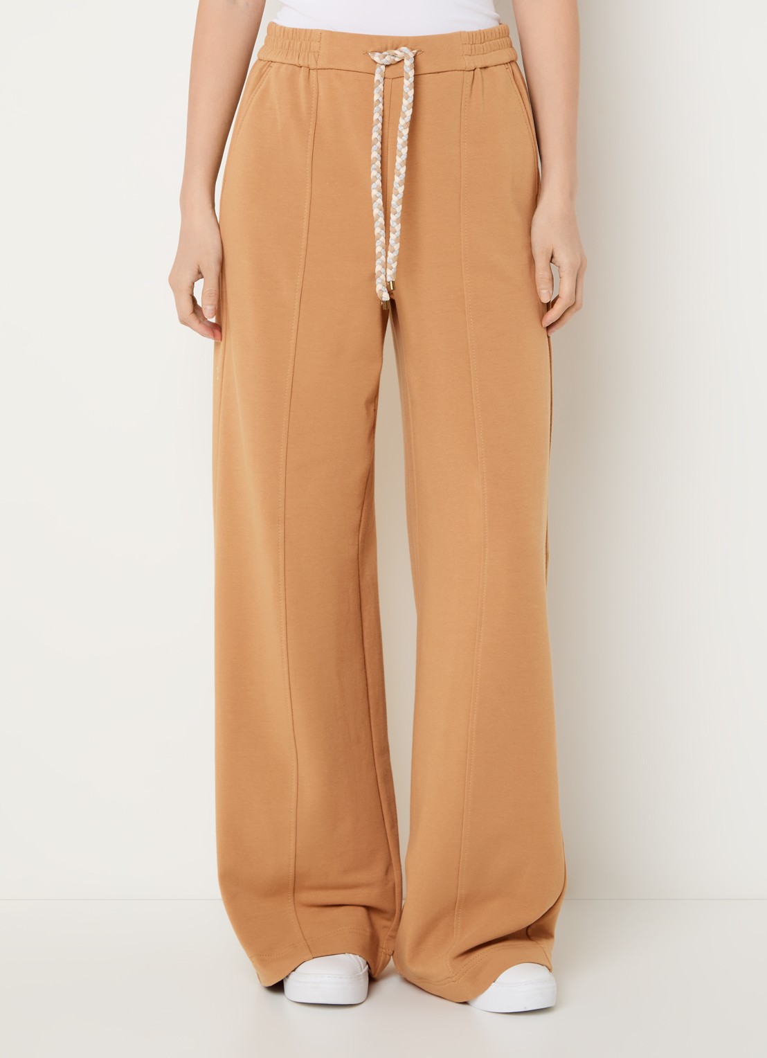 Pennyblack Coccole high waist loose fit joggingsbroek  - detail 3 camel
