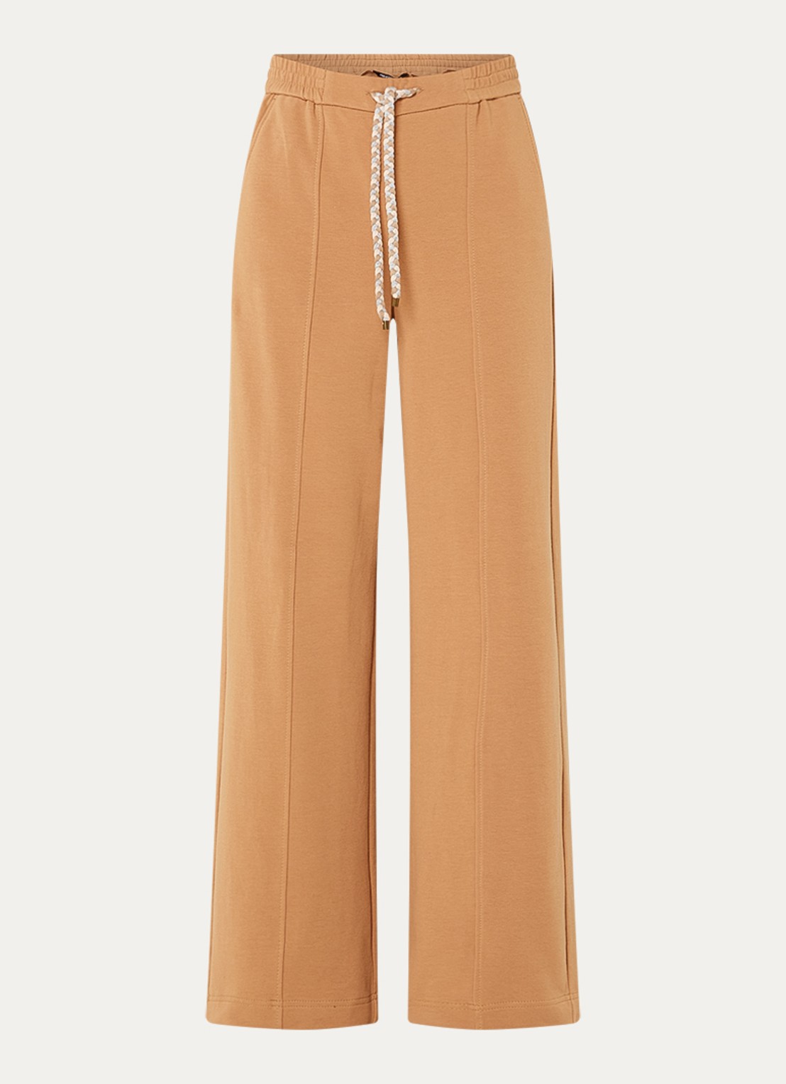 Pennyblack Coccole high waist loose fit joggingsbroek  - voorkant camel