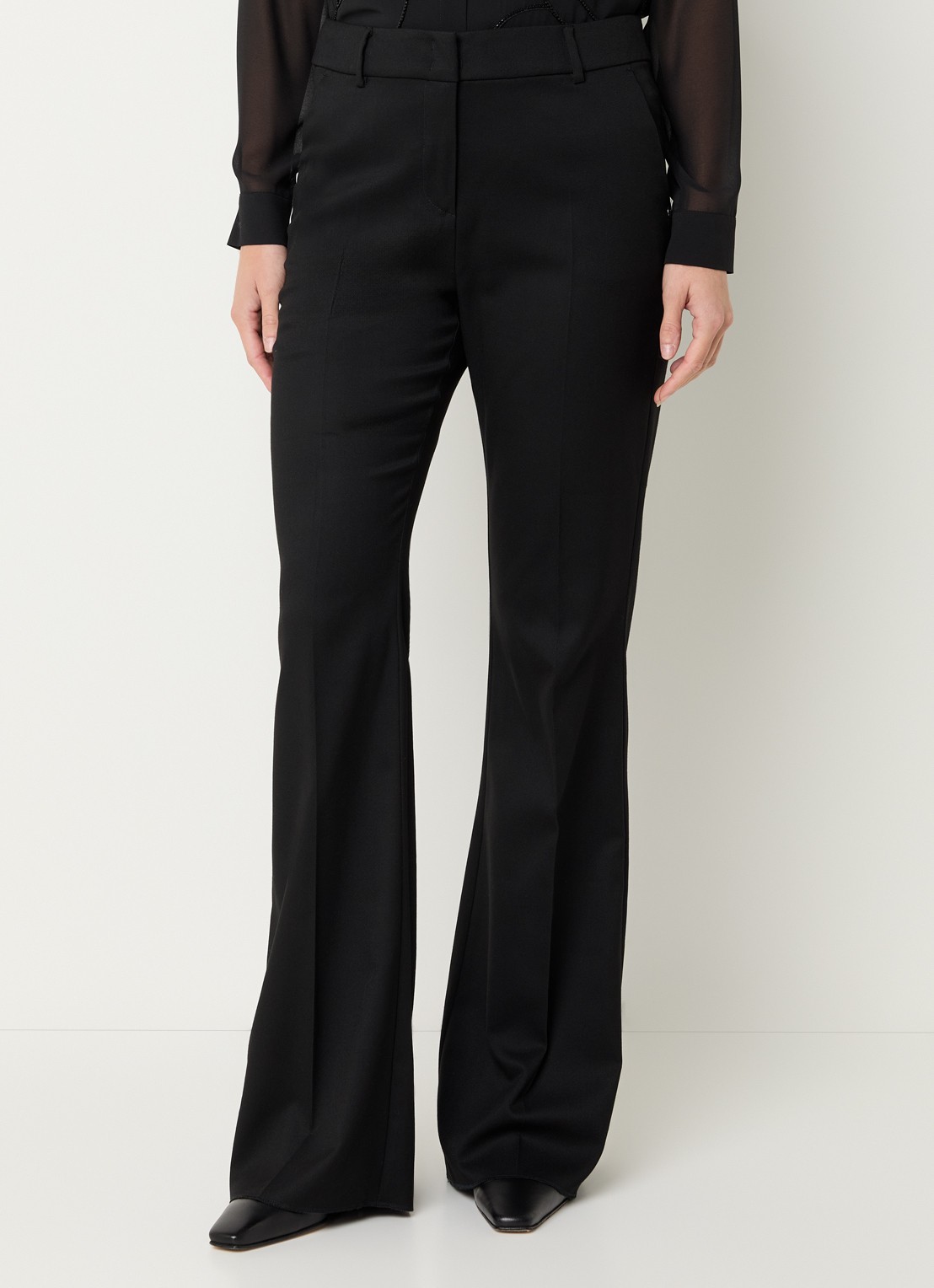 Pennyblack Dentice high waist straight fit pantalon met steekzakken - detail 2 zwart