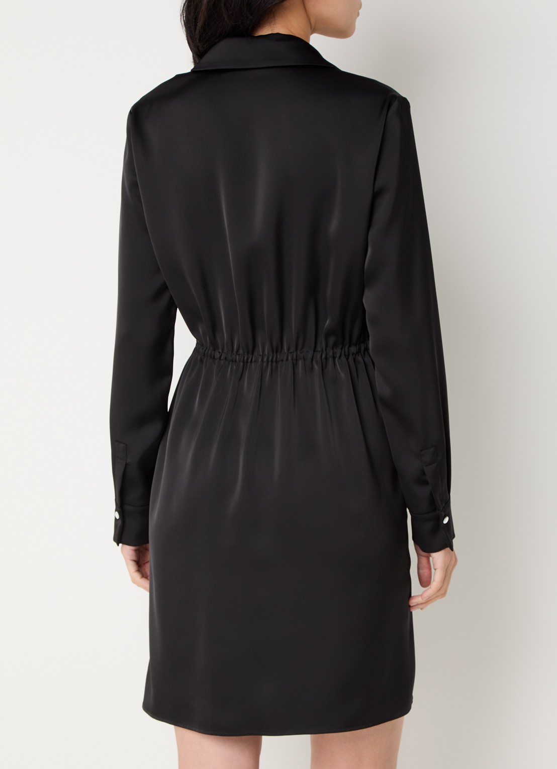 Pennyblack Doge mini tuniekjurk van satijn - achterkant 2 zwart