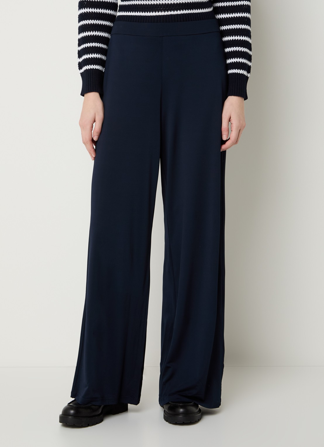Pennyblack Gattini high waist loose fit pantalon - detail 2 donkerblauw