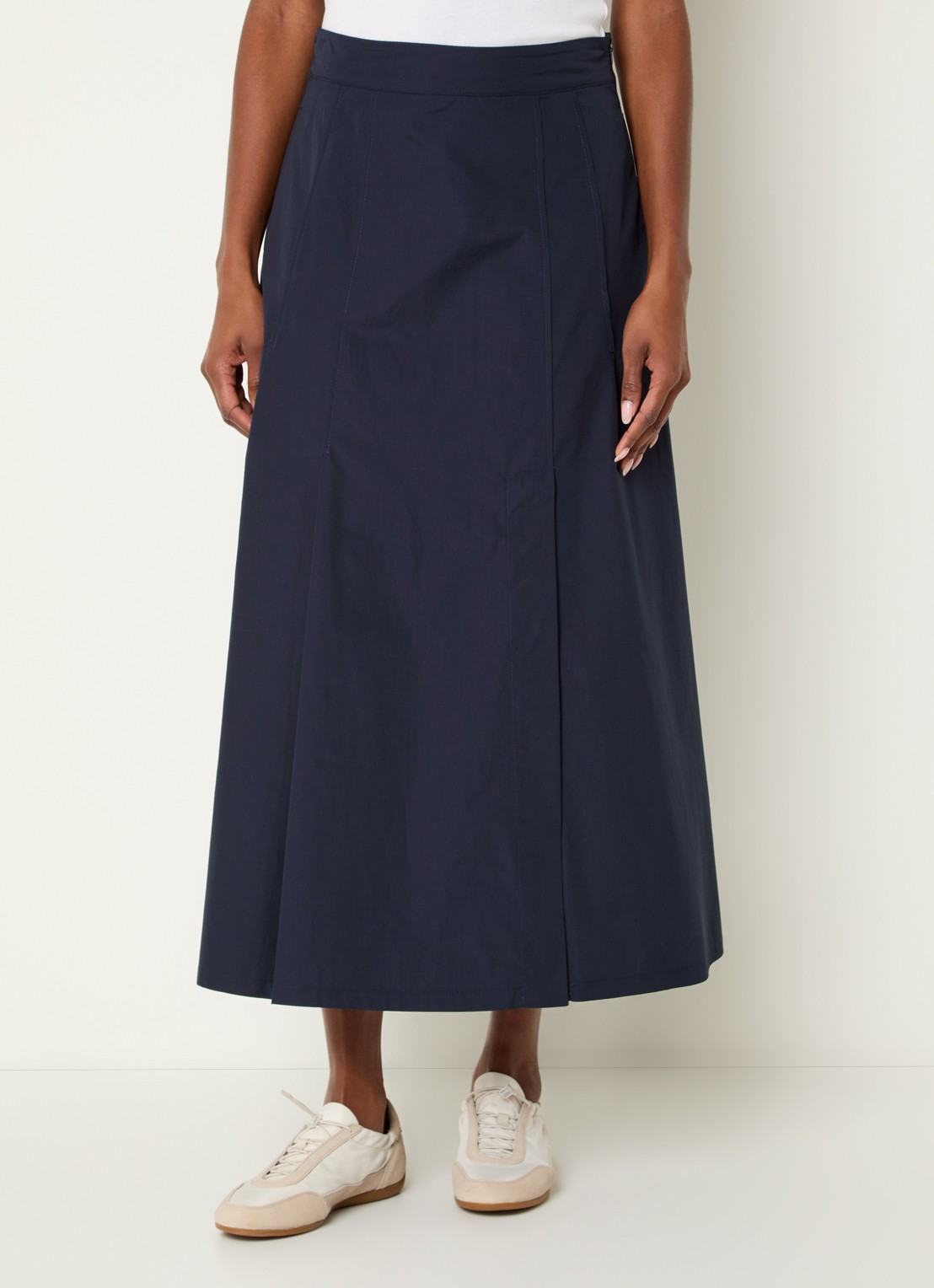 Pennyblack Gonna midi rok met steekzakken - detail 4 donkerblauw