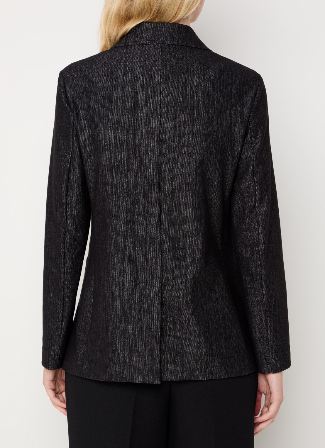 Pennyblack Iliade double-breasted blazer met opgestikte zakken - achterkant zwart