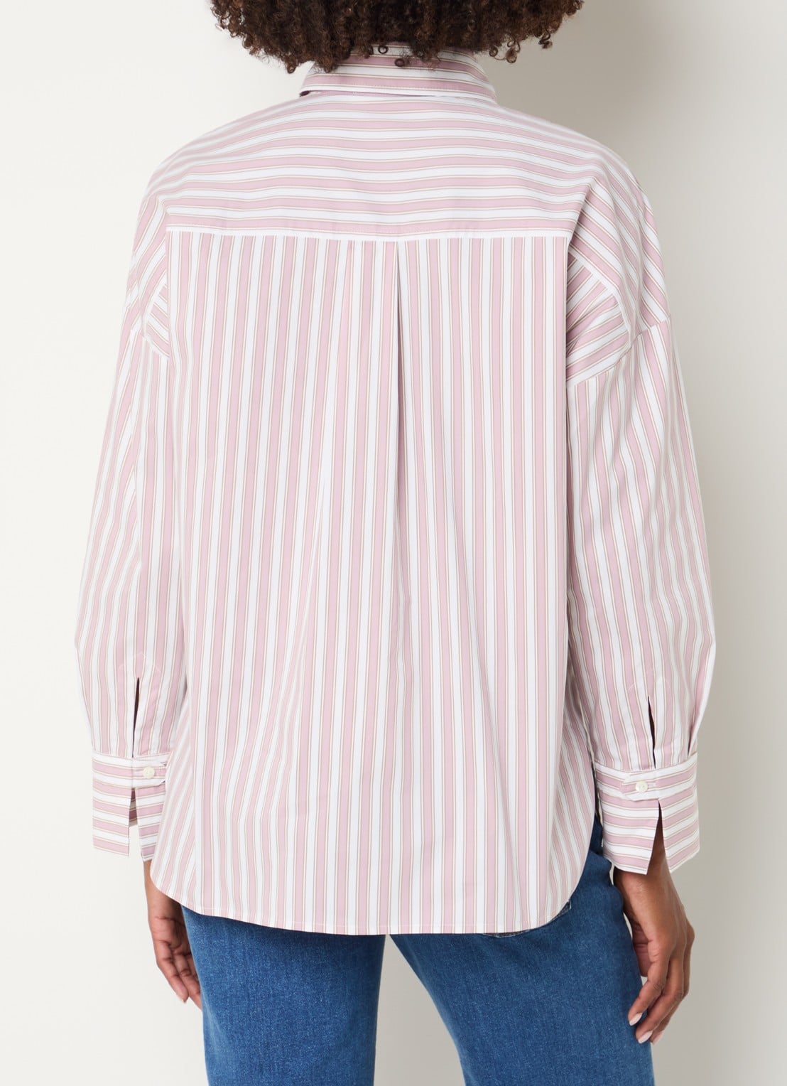 Pennyblack Macina blouse met borstzakken - achterkant oudroze
