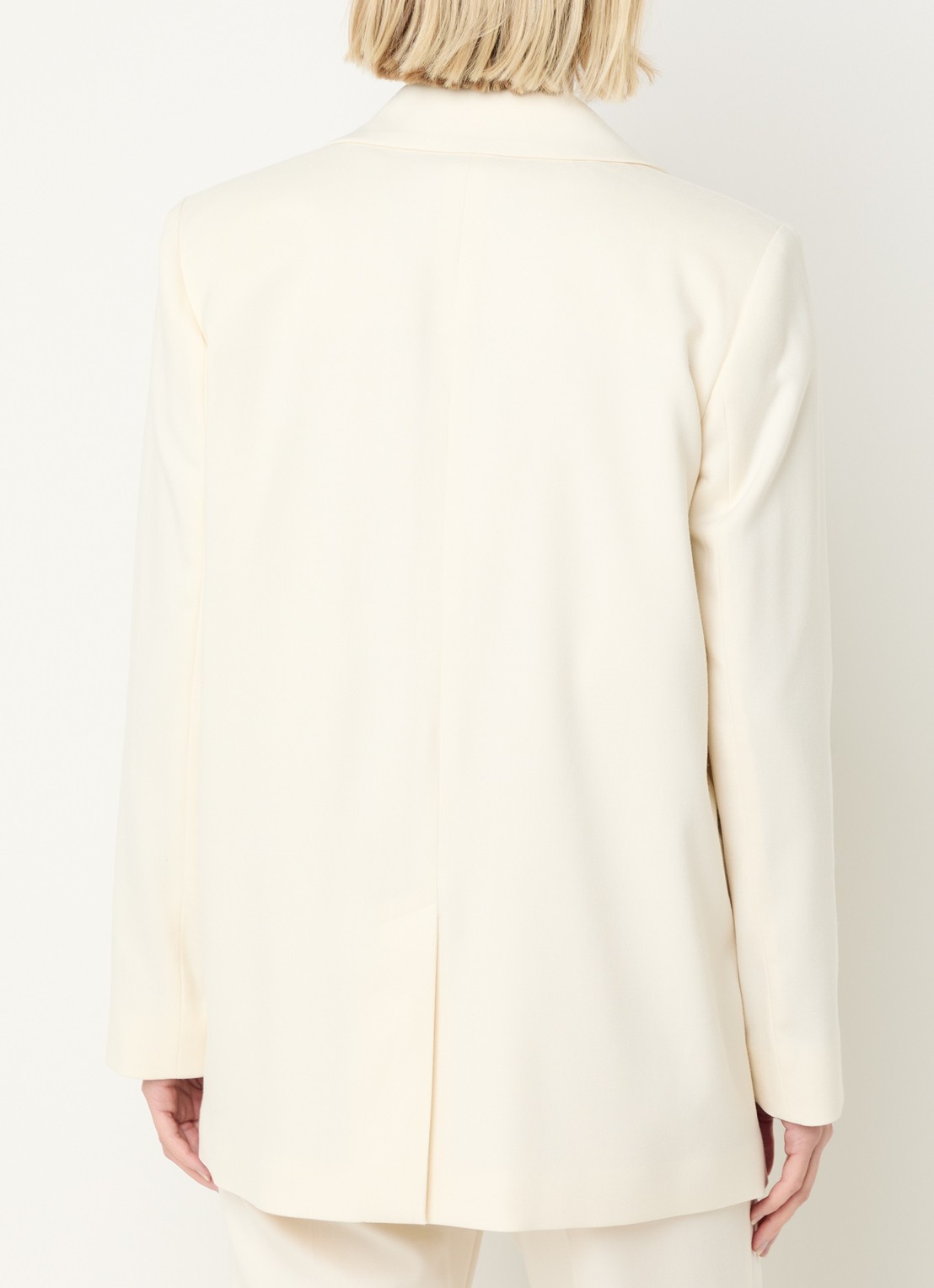 Pennyblack Raduno double-breasted blazer met klepzakken - achterkant 4 gebroken wit