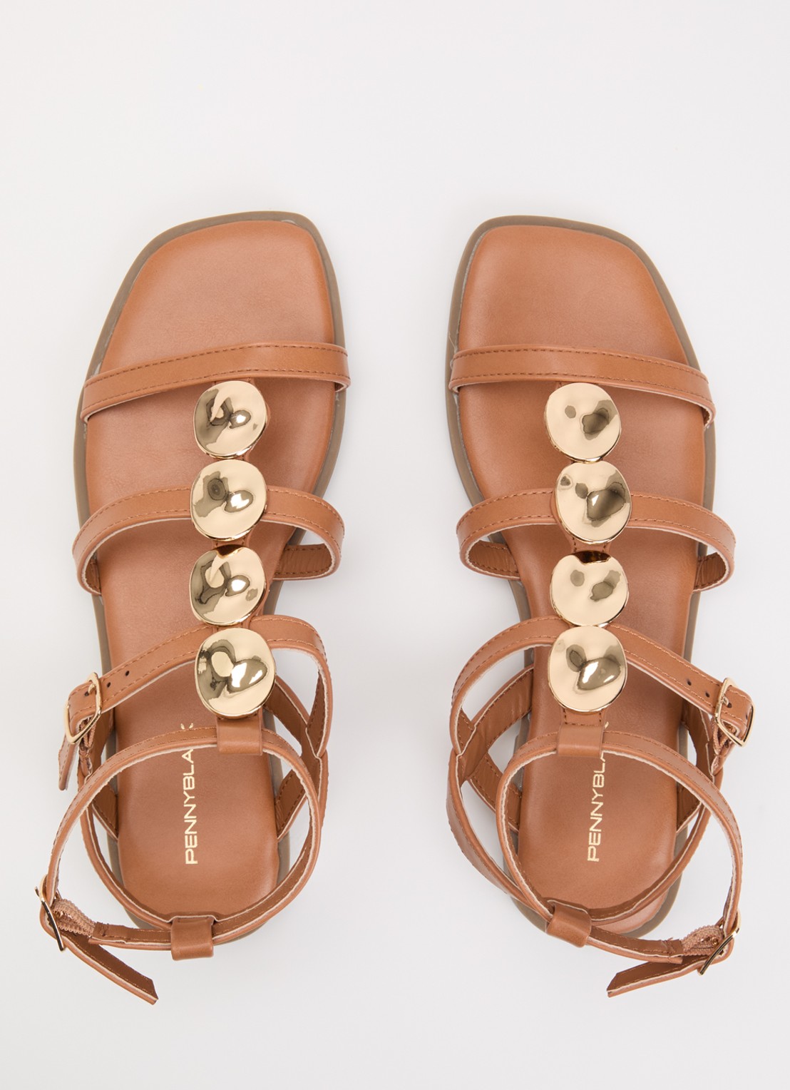 Pennyblack Sandaal met applicatie - detail 8 bruin