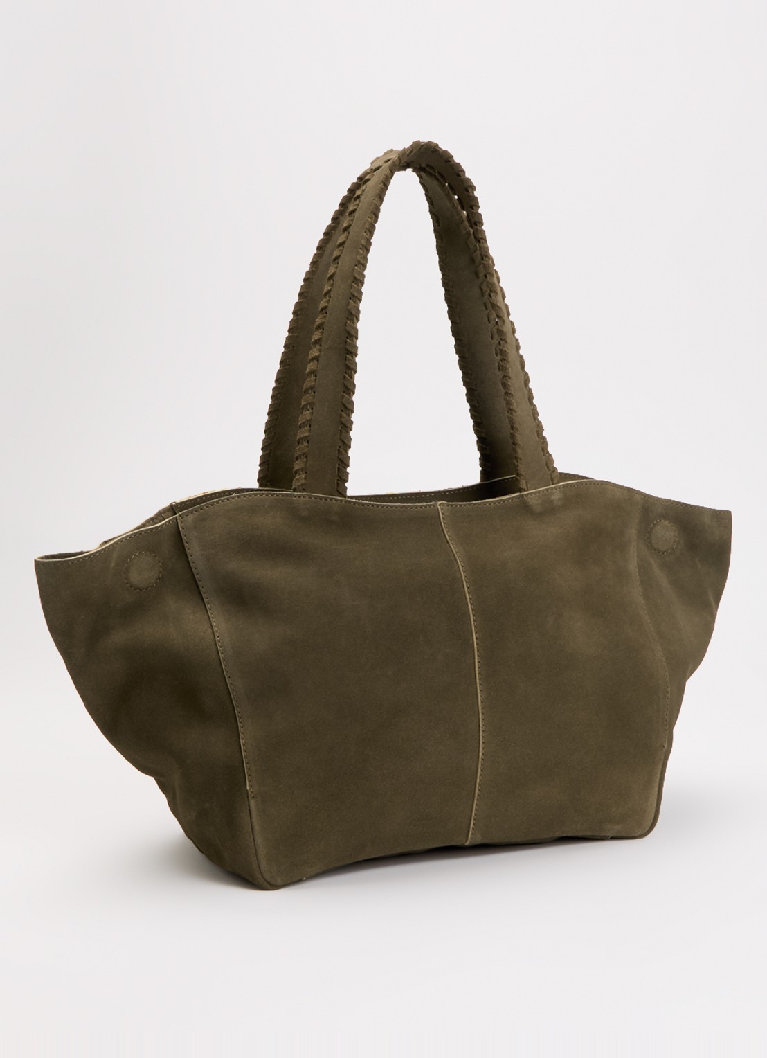 Pennyblack Shopper van suède - achterkant 4 khaki