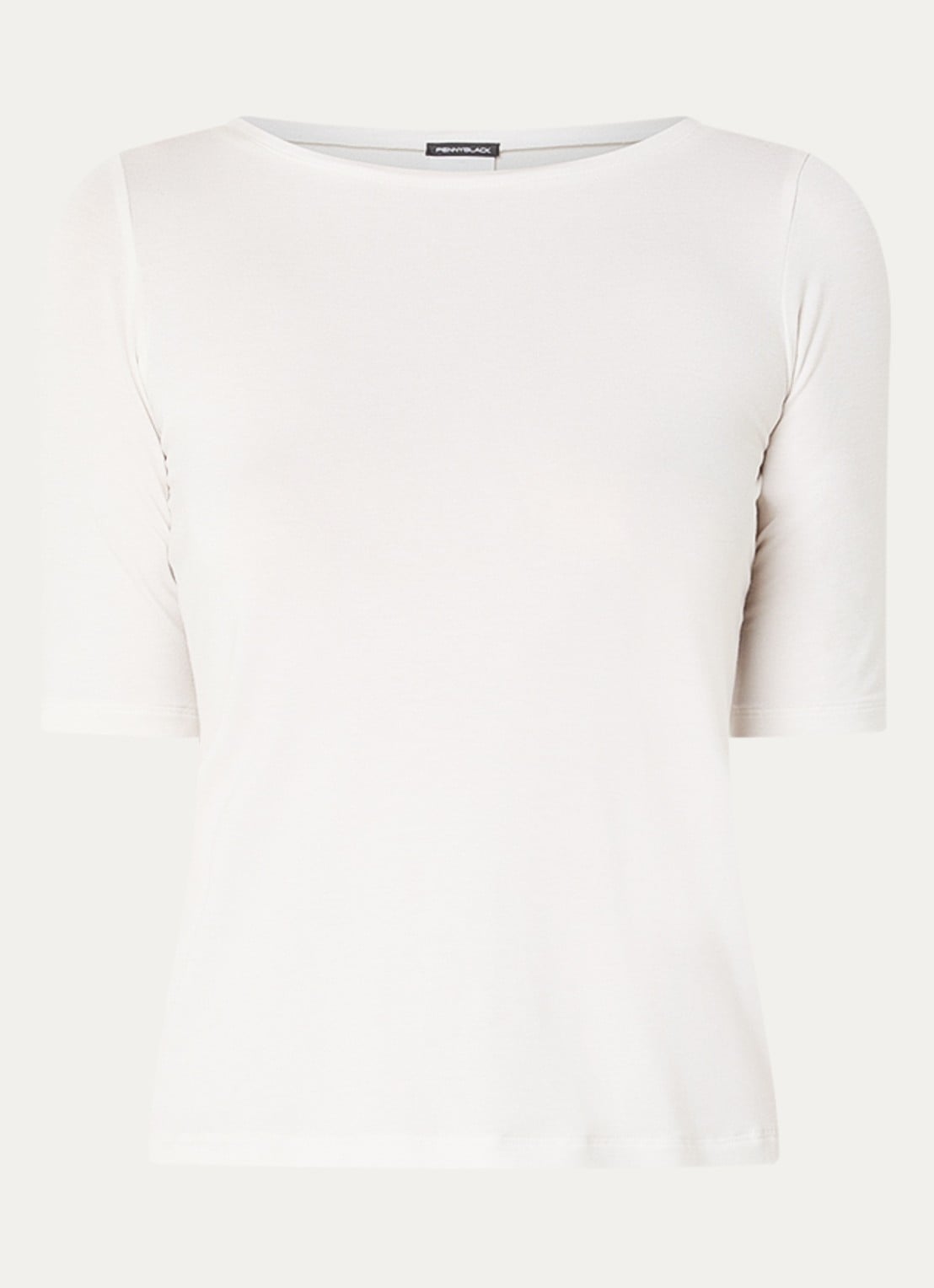 Pennyblack T-shirt met boothals - voorkant wit