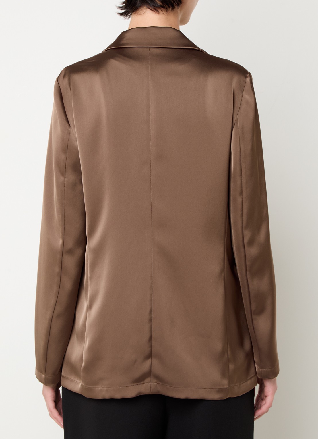 Pennyblack Tana blazer met paspelzakken - achterkant 3 bruin
