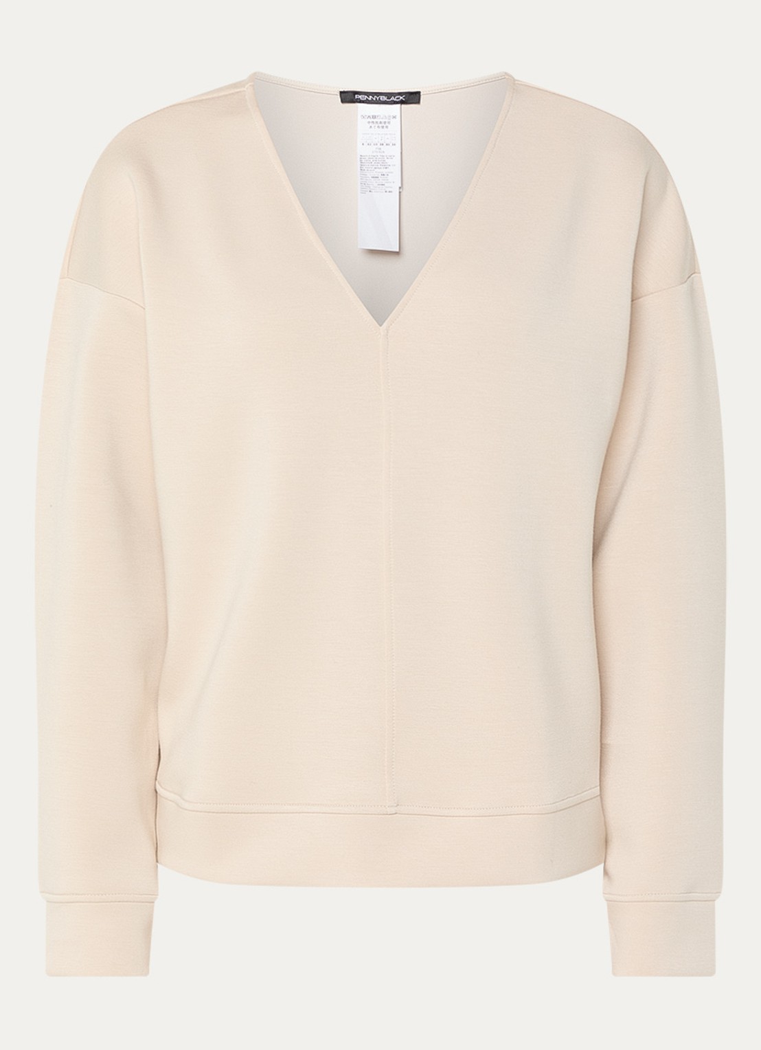 Pennyblack Top met V-hals - voorkant 3 beige
