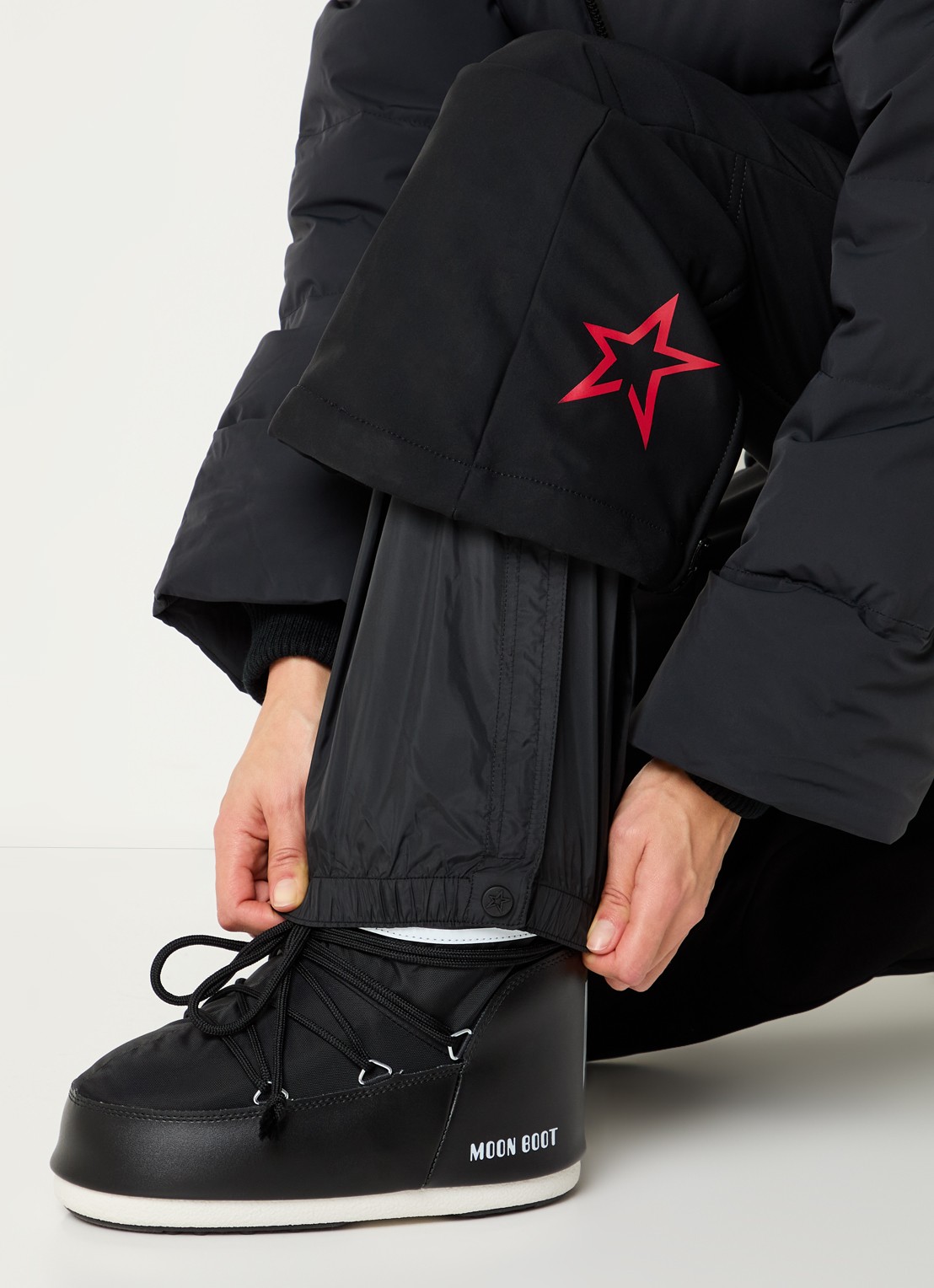 Perfect Moment Polar flared fit skipak met donsvulling en waterafstotende coating - detail 4 zwart