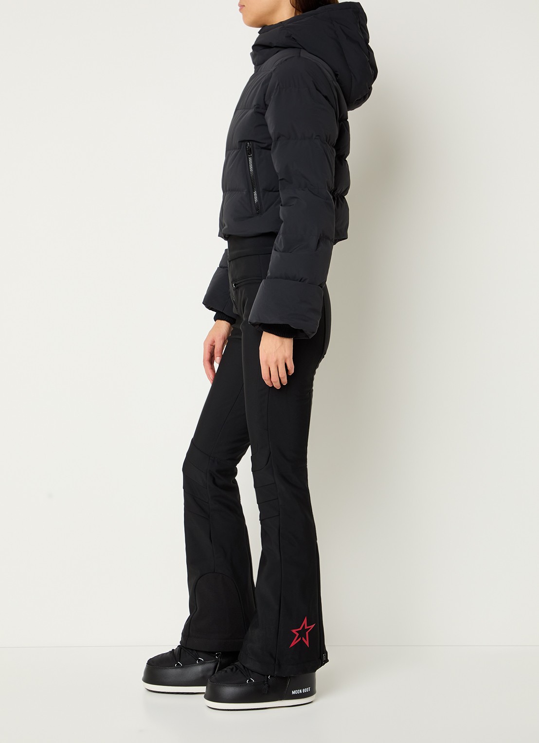 Perfect Moment Polar flared fit skipak met donsvulling en waterafstotende coating - voorkant 7 zwart