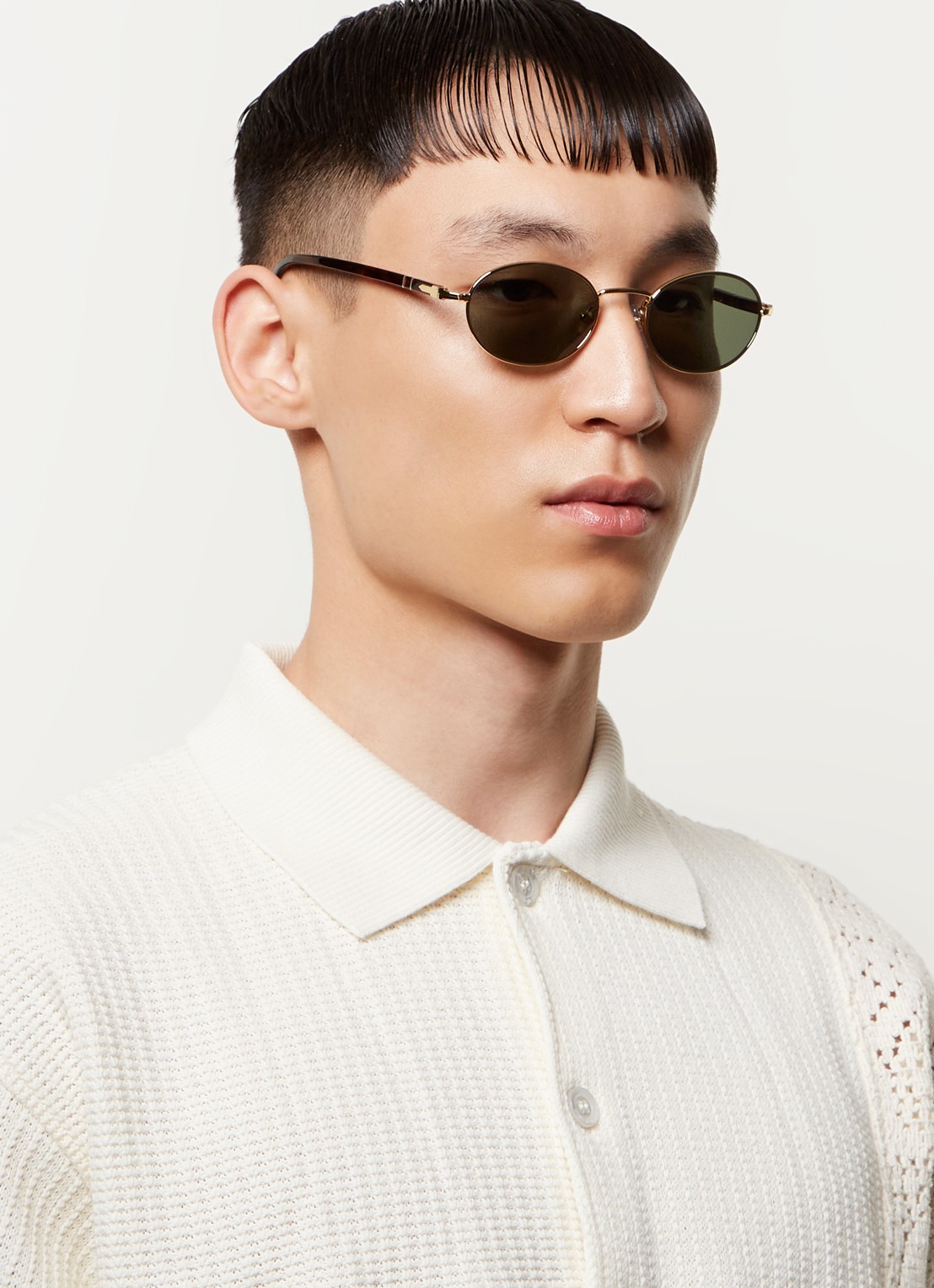 Persol Ida zonnebril gepolariseerd PO1018S - voorkant 5 goud