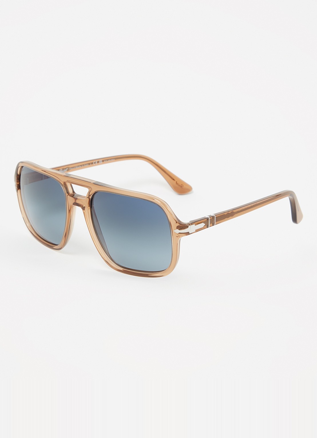 Persol Piloten zonnebril gepolariseerd PO3328S  - voorkant lichtbruin