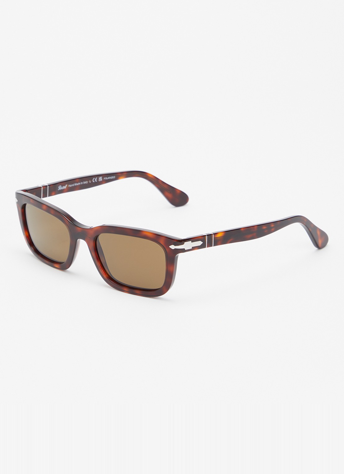Persol Retro zonnebril gepolariseerd P03396S - voorkant 4 donkerbruin