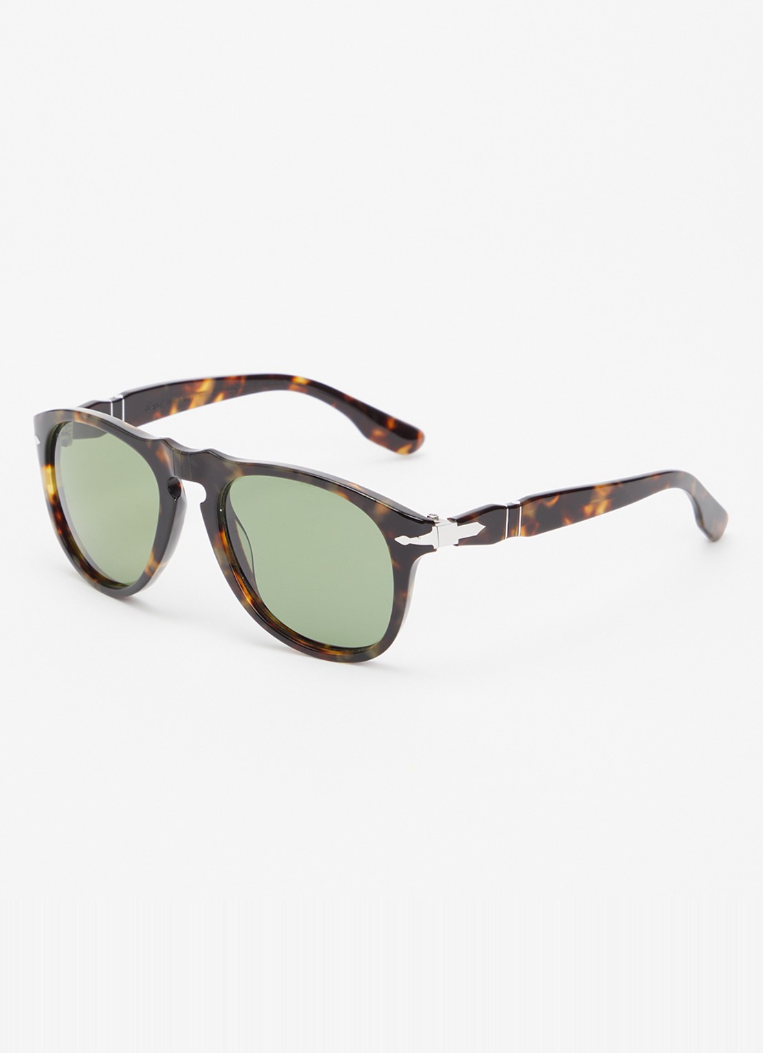 Persol Retro zonnebril gepolariseerd P08649SM - voorkant donkerbruin