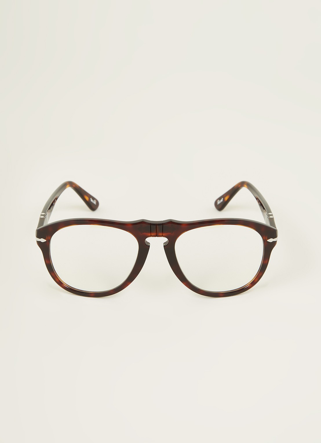Persol Retro zonnebril PO0649 - voorkant 4 donkerbruin