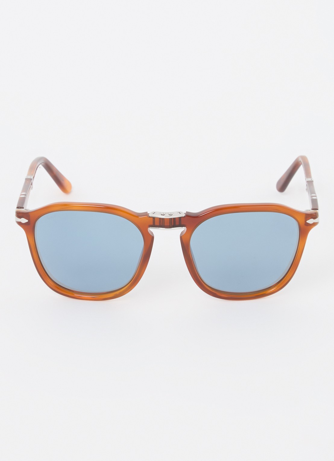 Persol Retro zonnebril PO3345S - detail 2 oranjebruin
