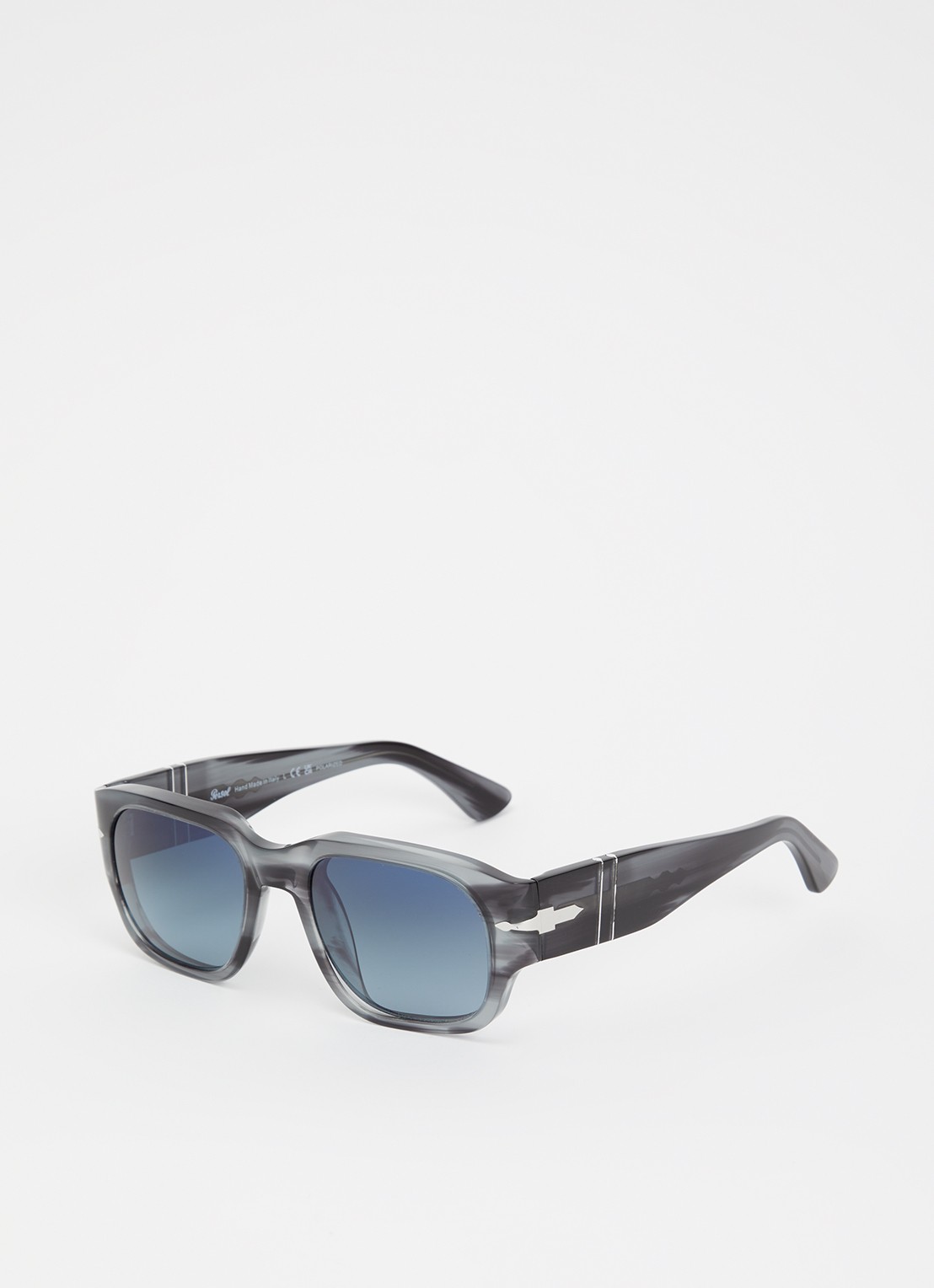 Persol Wayfarer zonnebril gepolariseerd PO3380S   - voorkant 4 donkergrijs