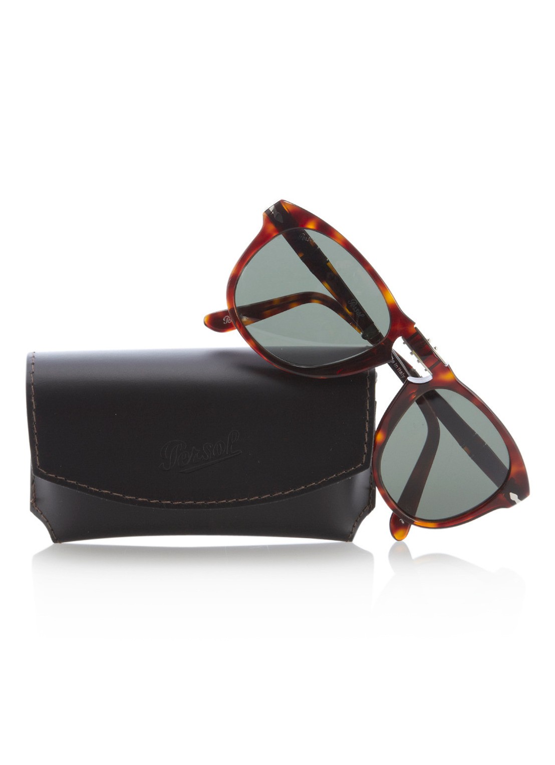 Persol Wayfarer zonnebril PO0714 - detail 4 bruin