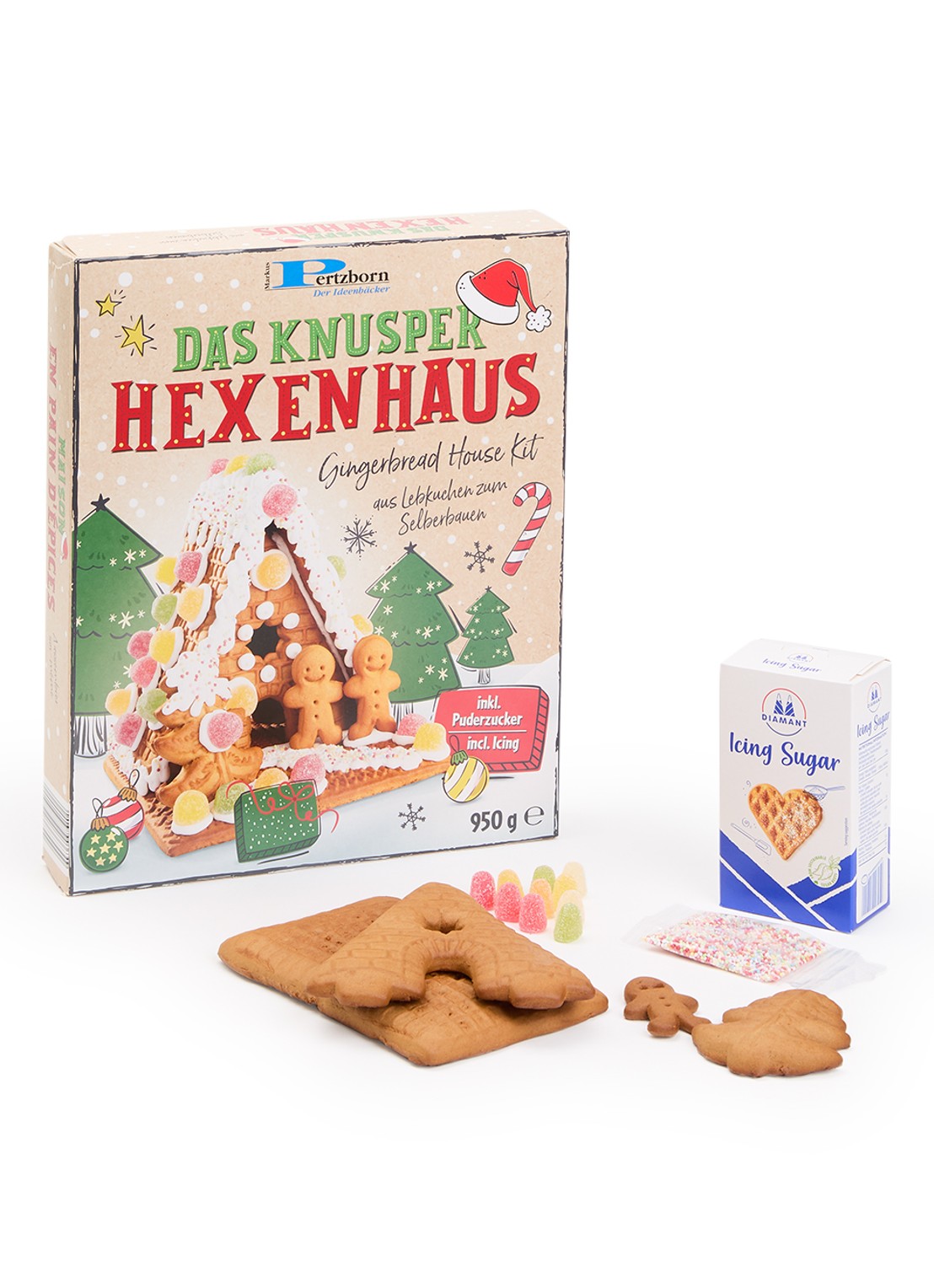 Pertzborn Do It Yourself gingerbread huis pakket 950 gram - voorkant undefined