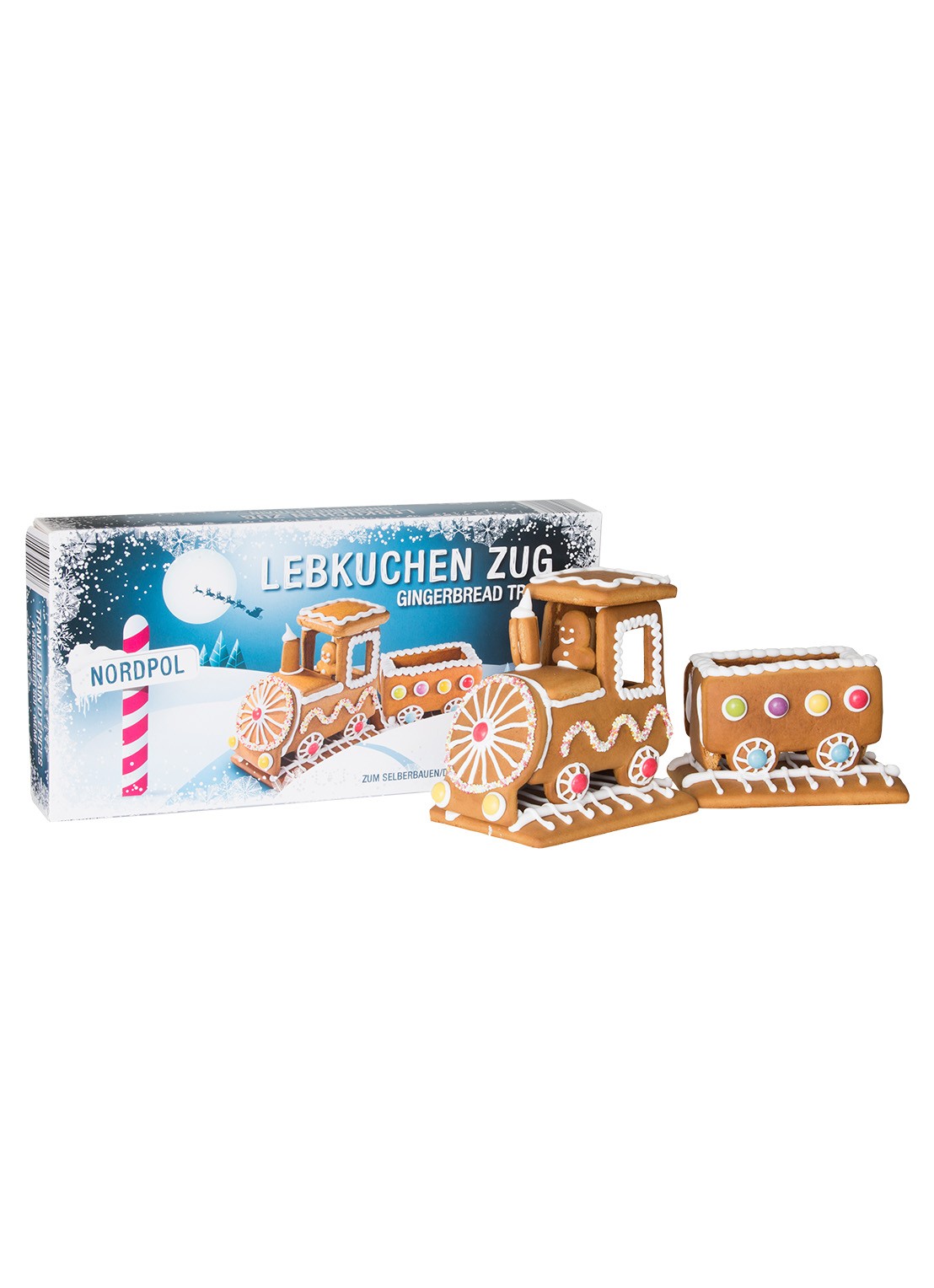 Pertzborn Do It Yourself gingerbread train 450 gram - voorkant undefined
