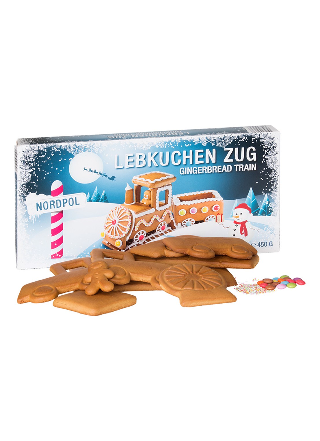 Pertzborn Do It Yourself gingerbread train 450 gram - voorkant 2 undefined