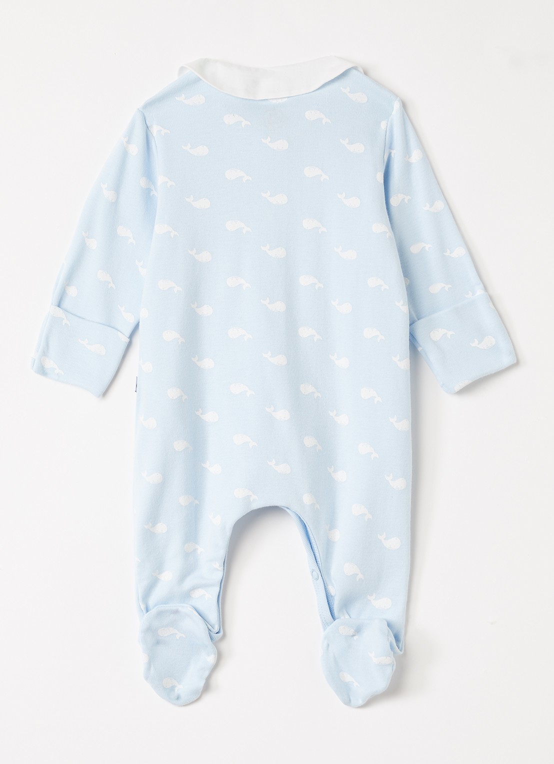 Petit Bateau Babypak met print - voorkant 2 lichtblauw