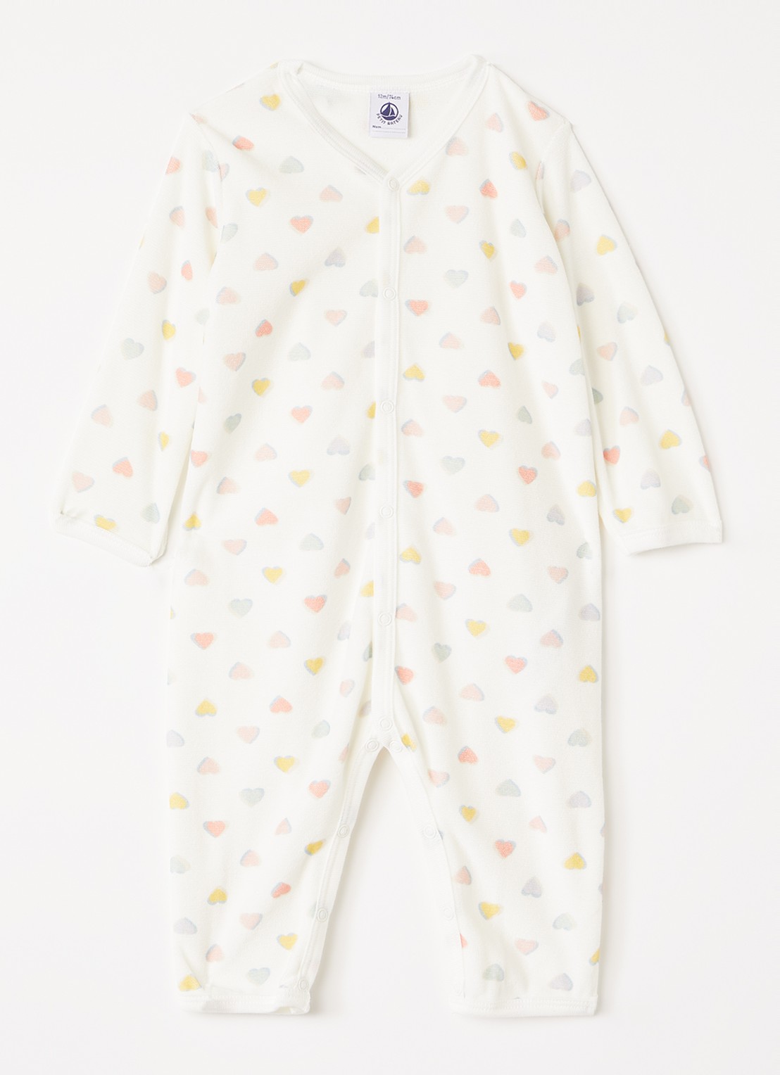 Petit Bateau Babypak met print - voorkant wit