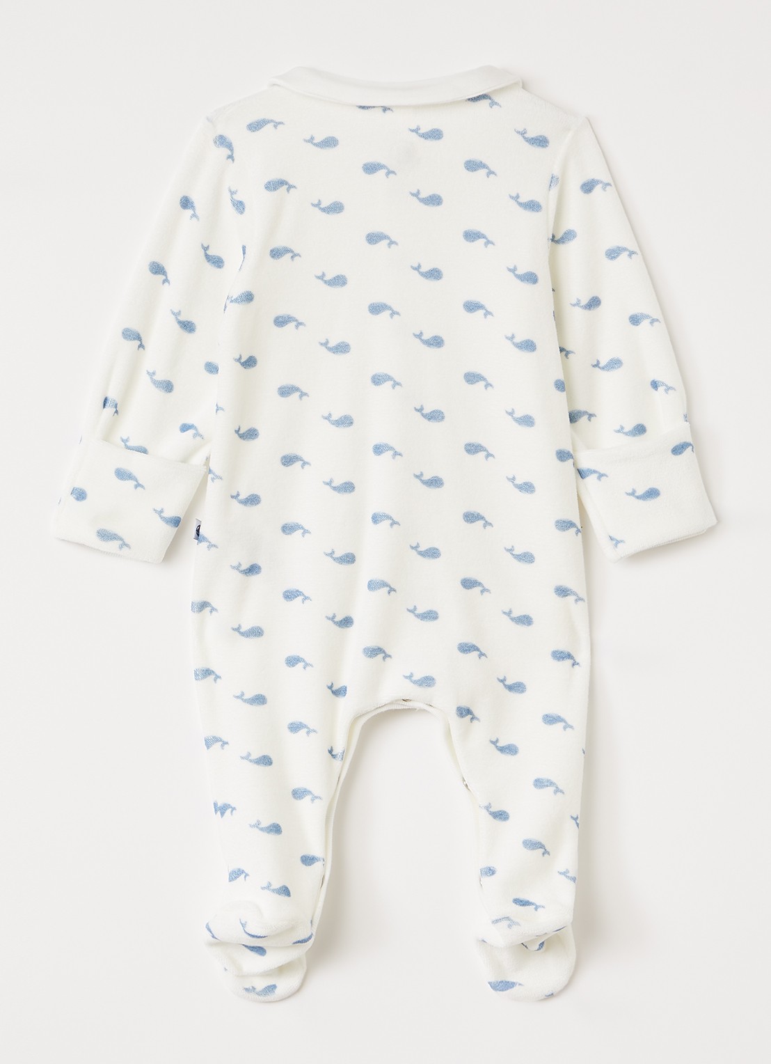 Petit Bateau Babypak met print - voorkant 2 gebroken wit