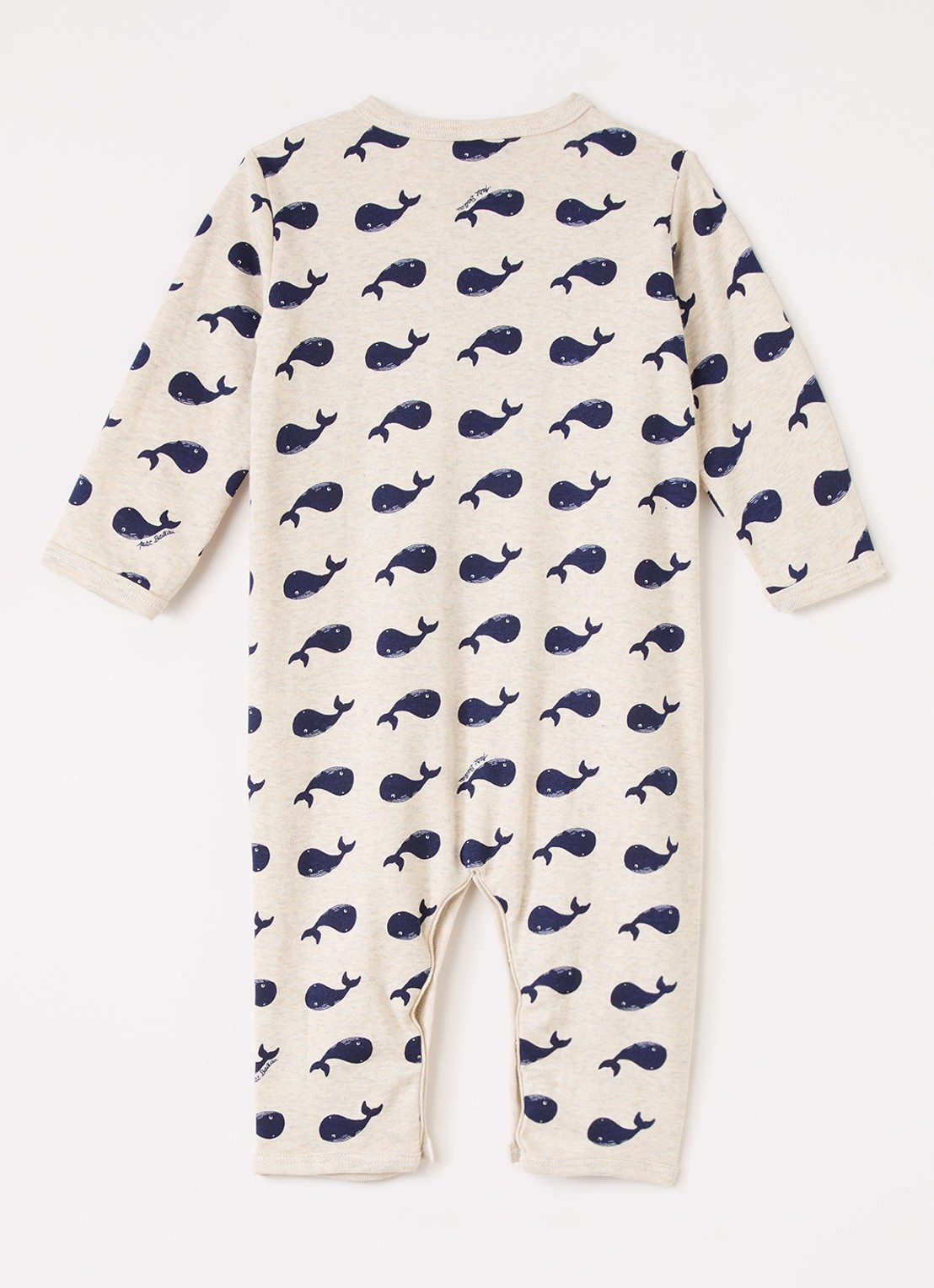 Petit Bateau Babypak met print - voorkant 2 lichtgrijs
