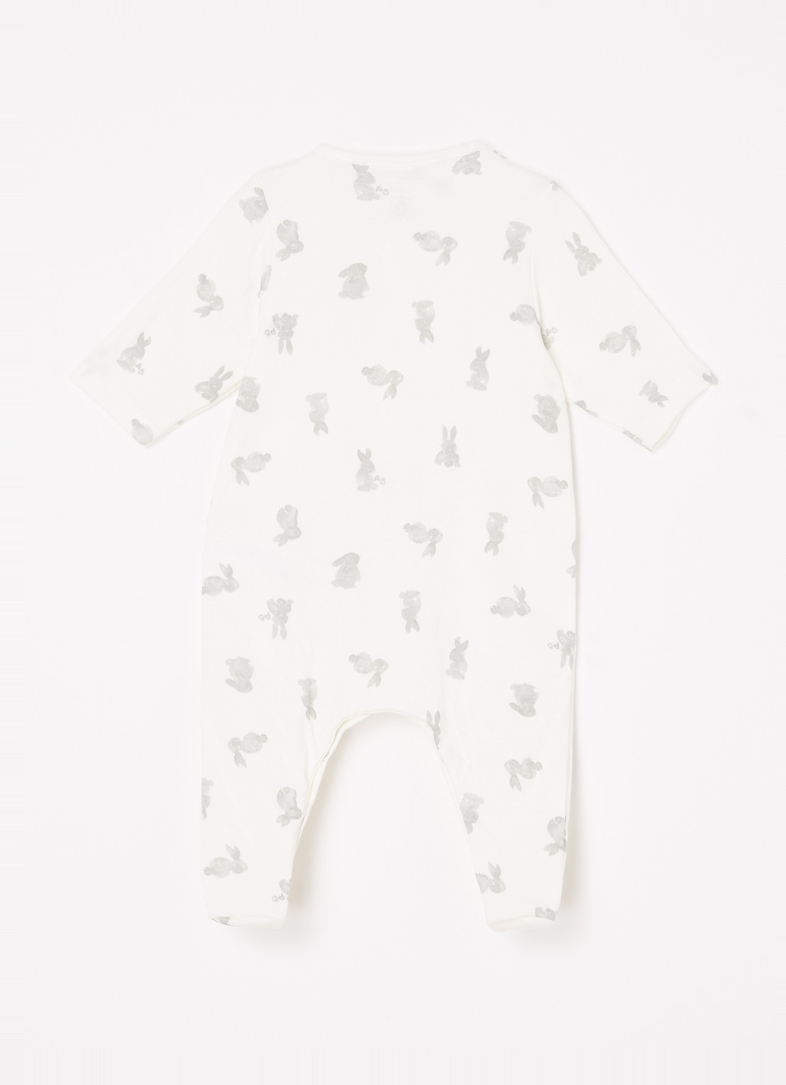 Petit Bateau Babypak met print  - achterkant gebroken wit