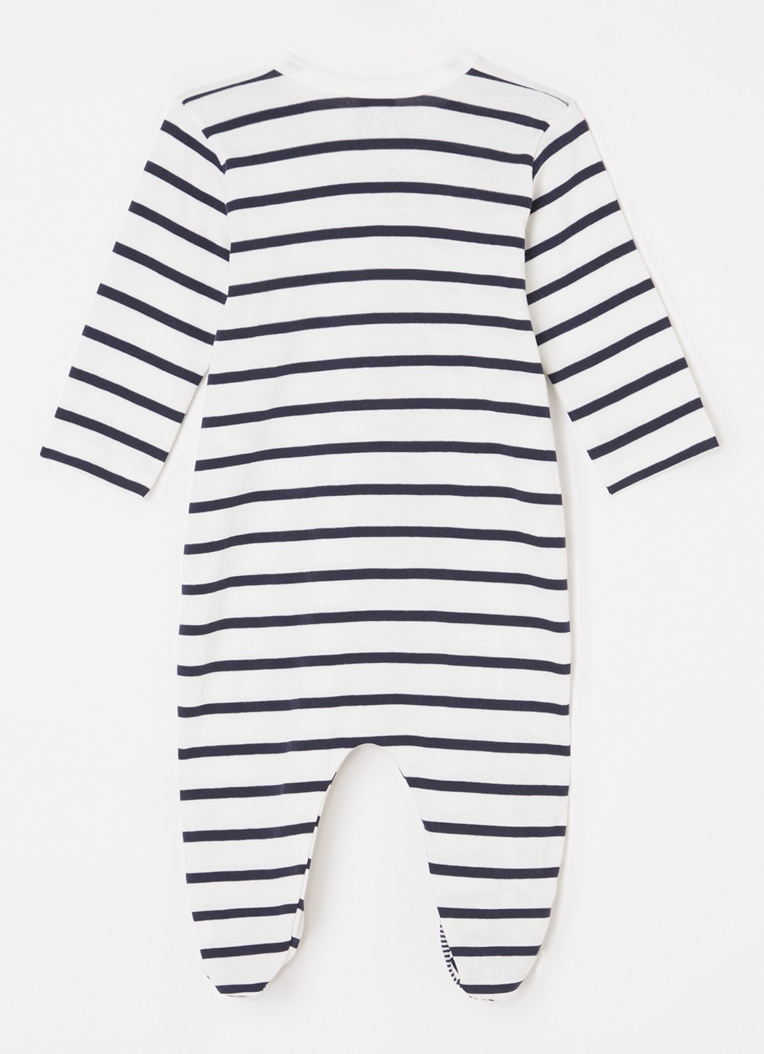 Petit Bateau Babypak met streepprint - voorkant 2 wit